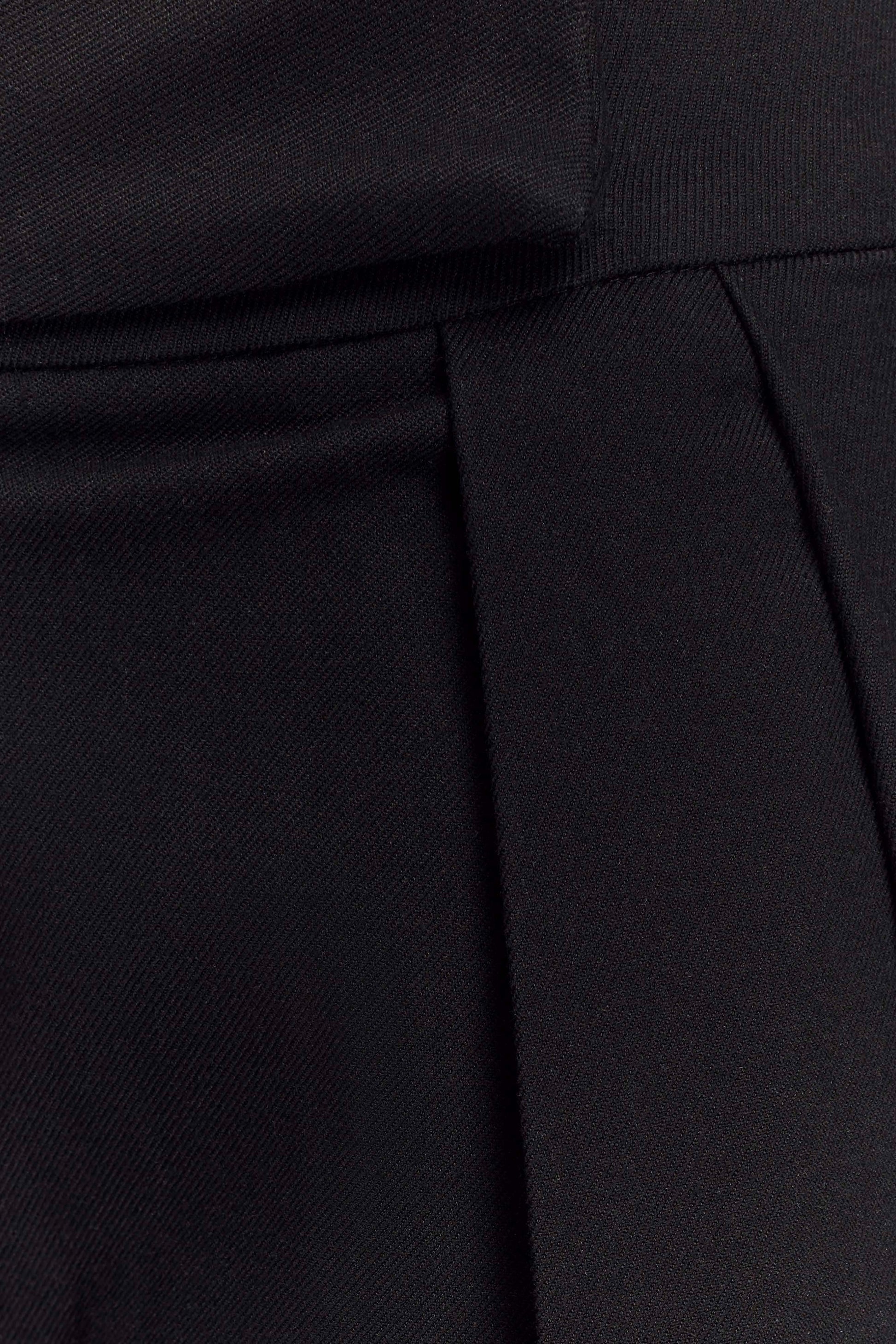 Penelope Pleated High Waisted Pants - Black #4