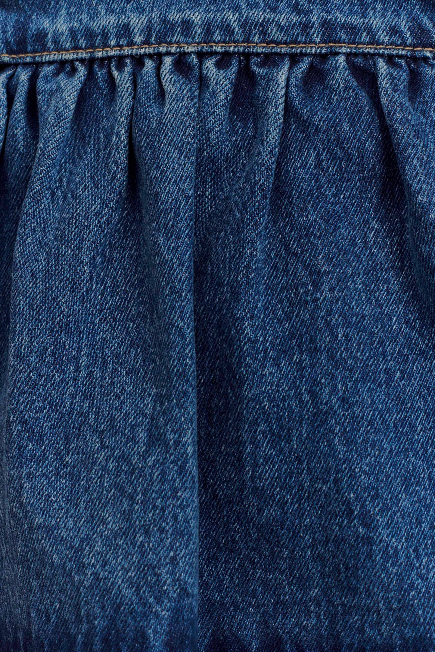 Pauline Strapless Denim Top - 90'S Blue