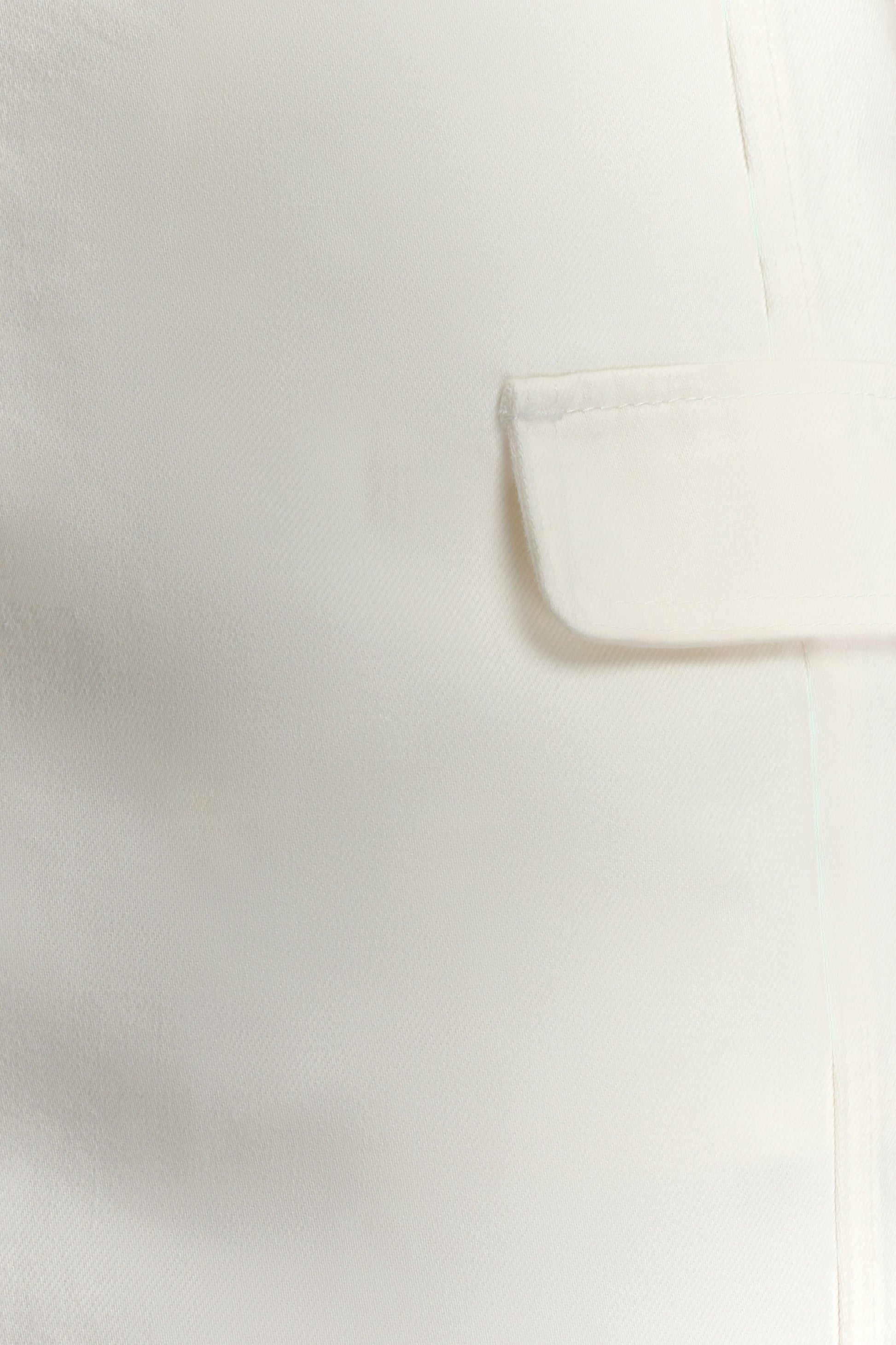 Rosalyn Mini Denim Skort - White #3