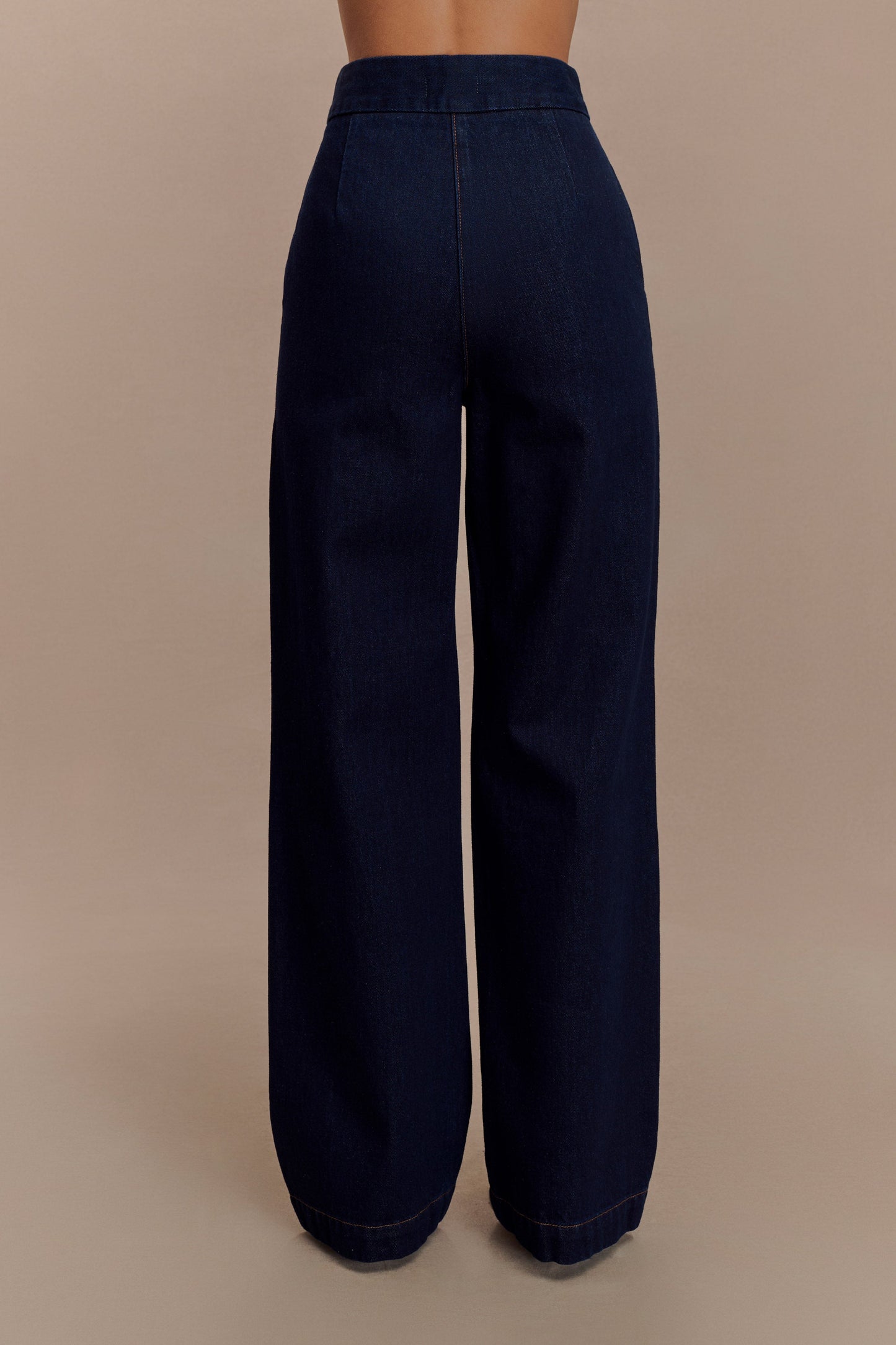 Rayne Wide Leg Denim Jeans - Indigo Blue