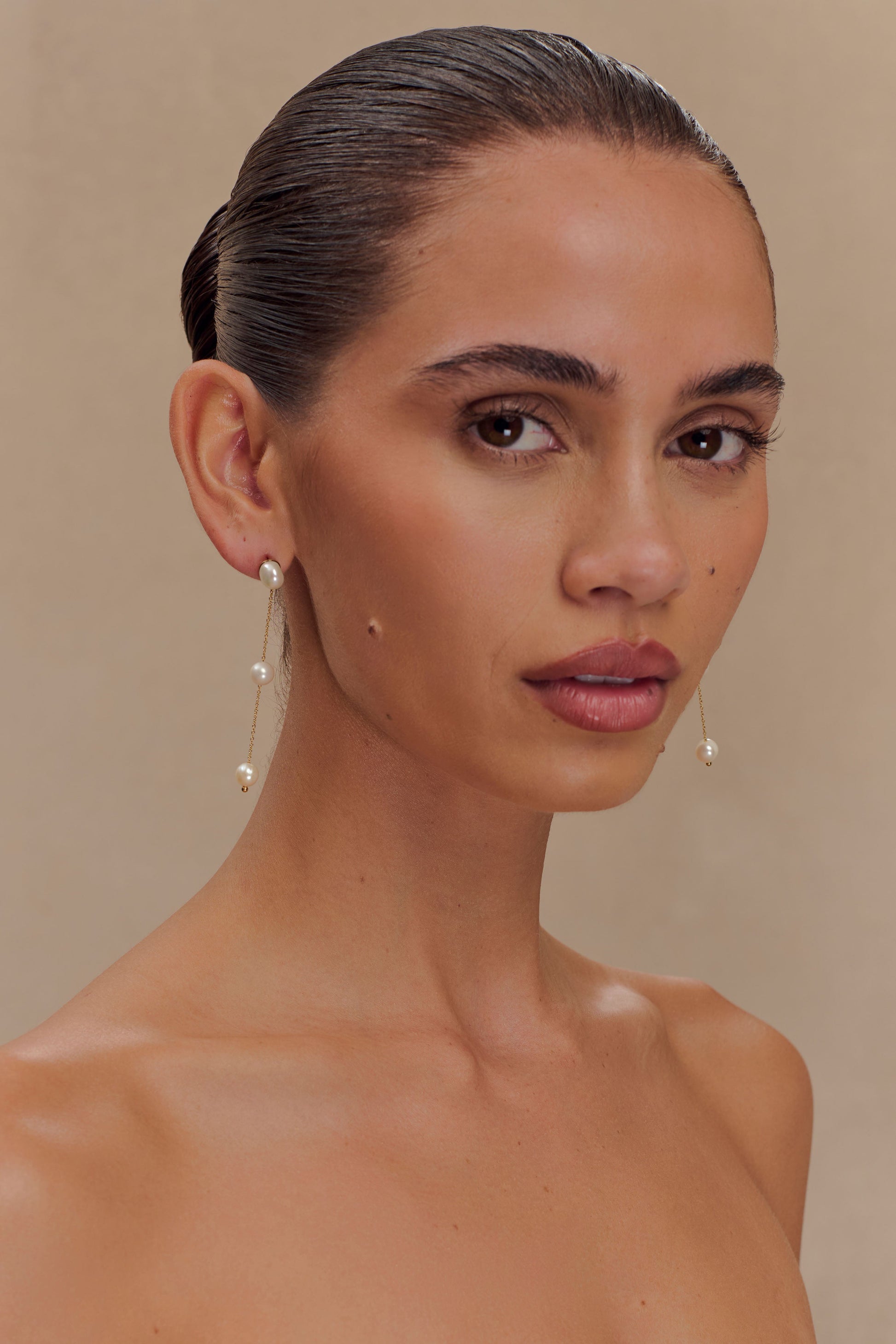 Bodhi Freshwater Pearl Drop Earrings - Pearl #2