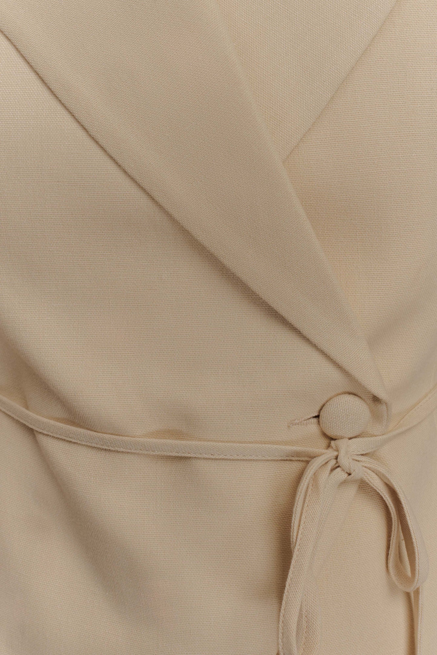 Andina Shortsleeve Linen Top - Natural Beige