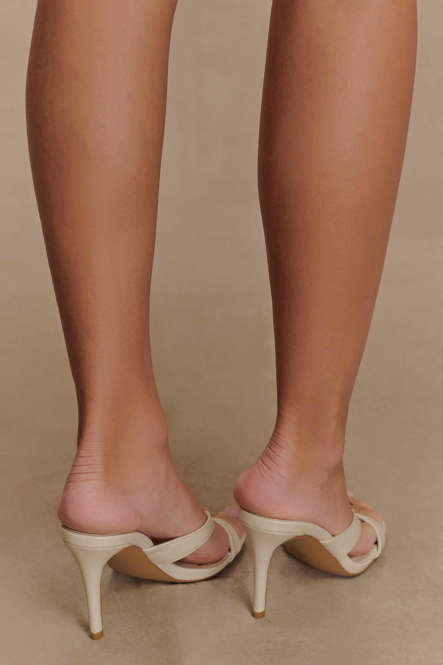 Jodie High Heel With Hardware - Ivory