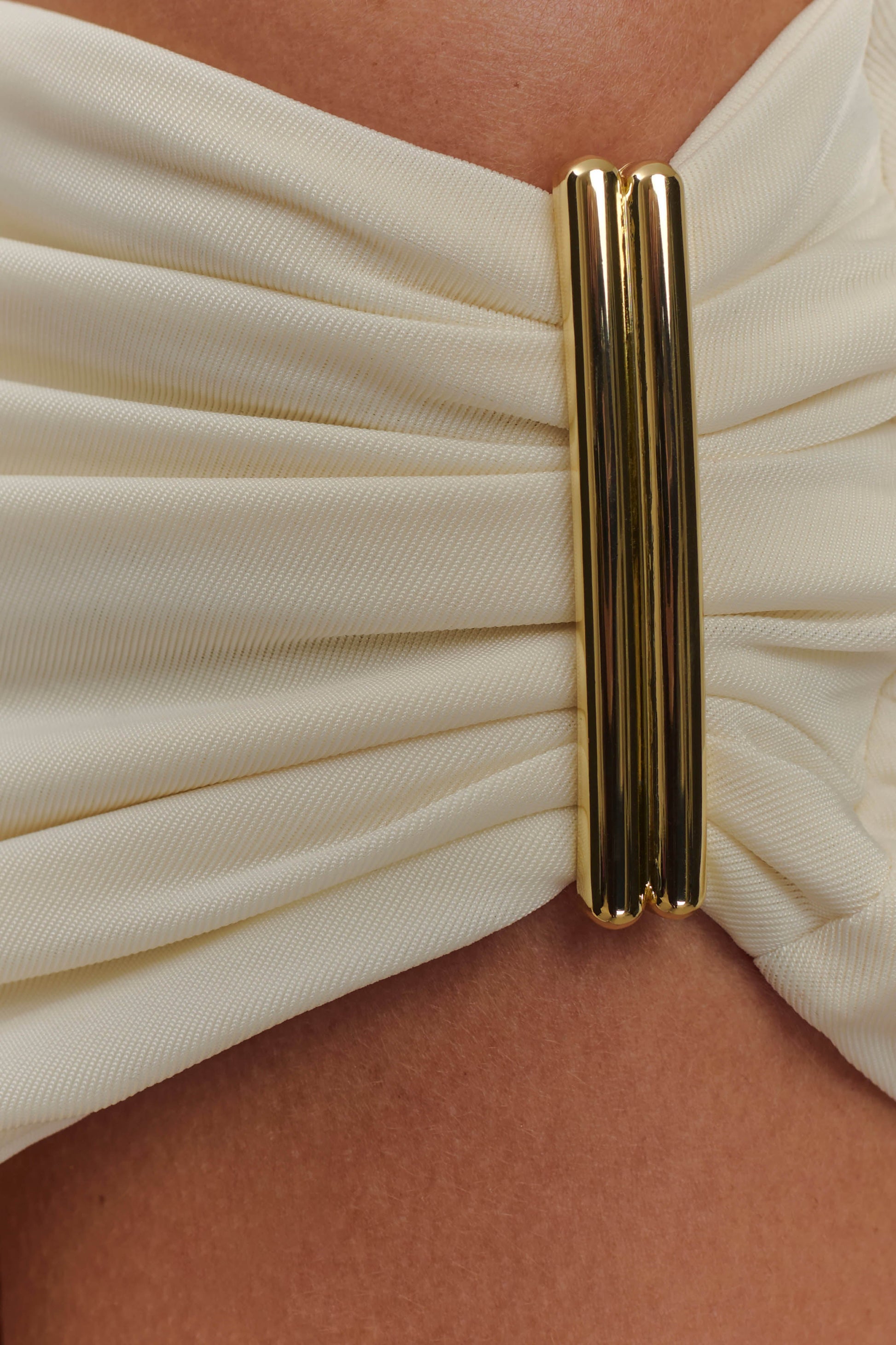 Kinsley Slinky Top With Hardware - Ivory #7