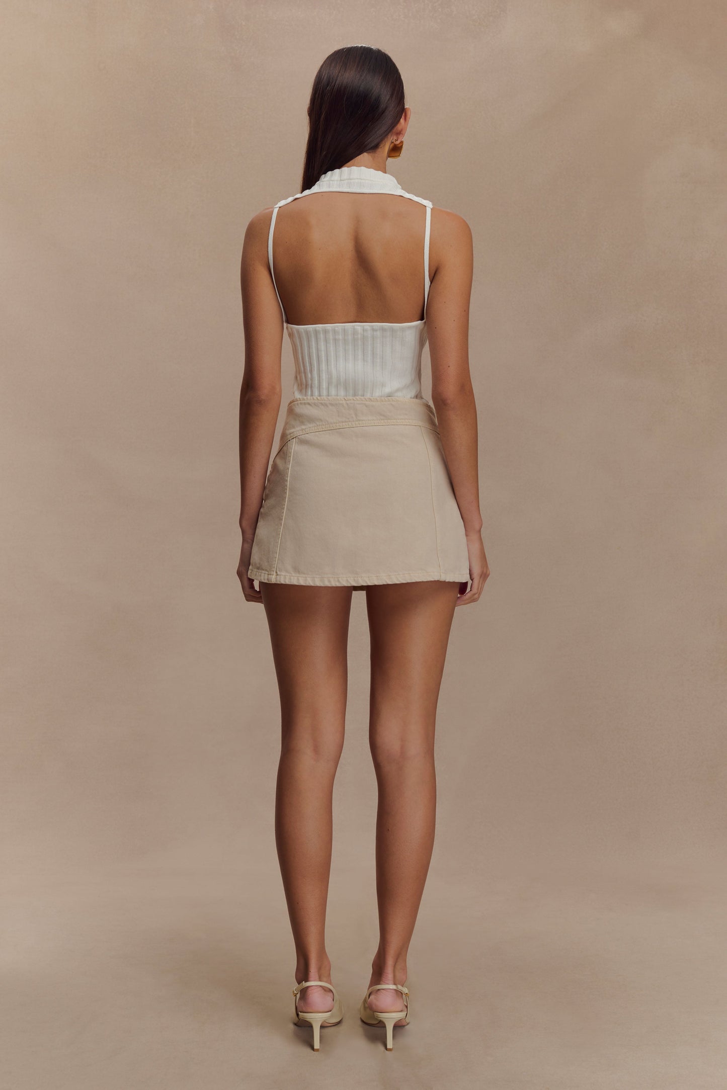 Oona Turtle Neck Knit Top - Ivory