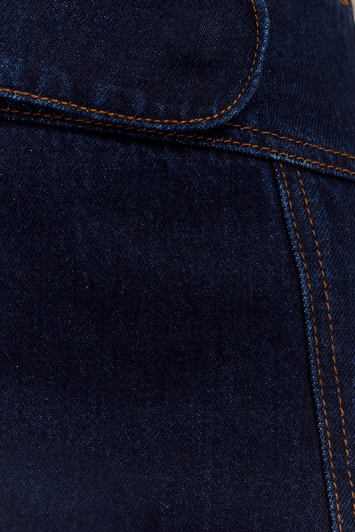 Fallon Denim Micro Mini Skort - Indigo Blue