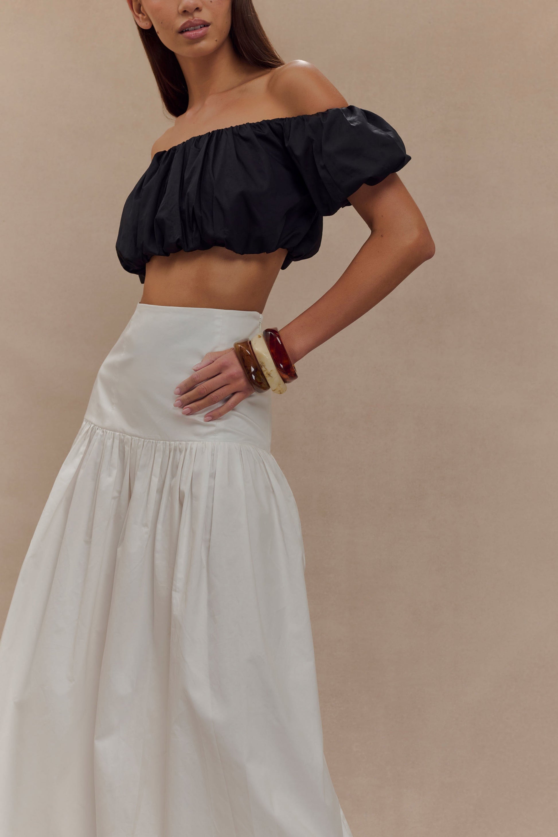 Autumn Maxi Skirt - White #3