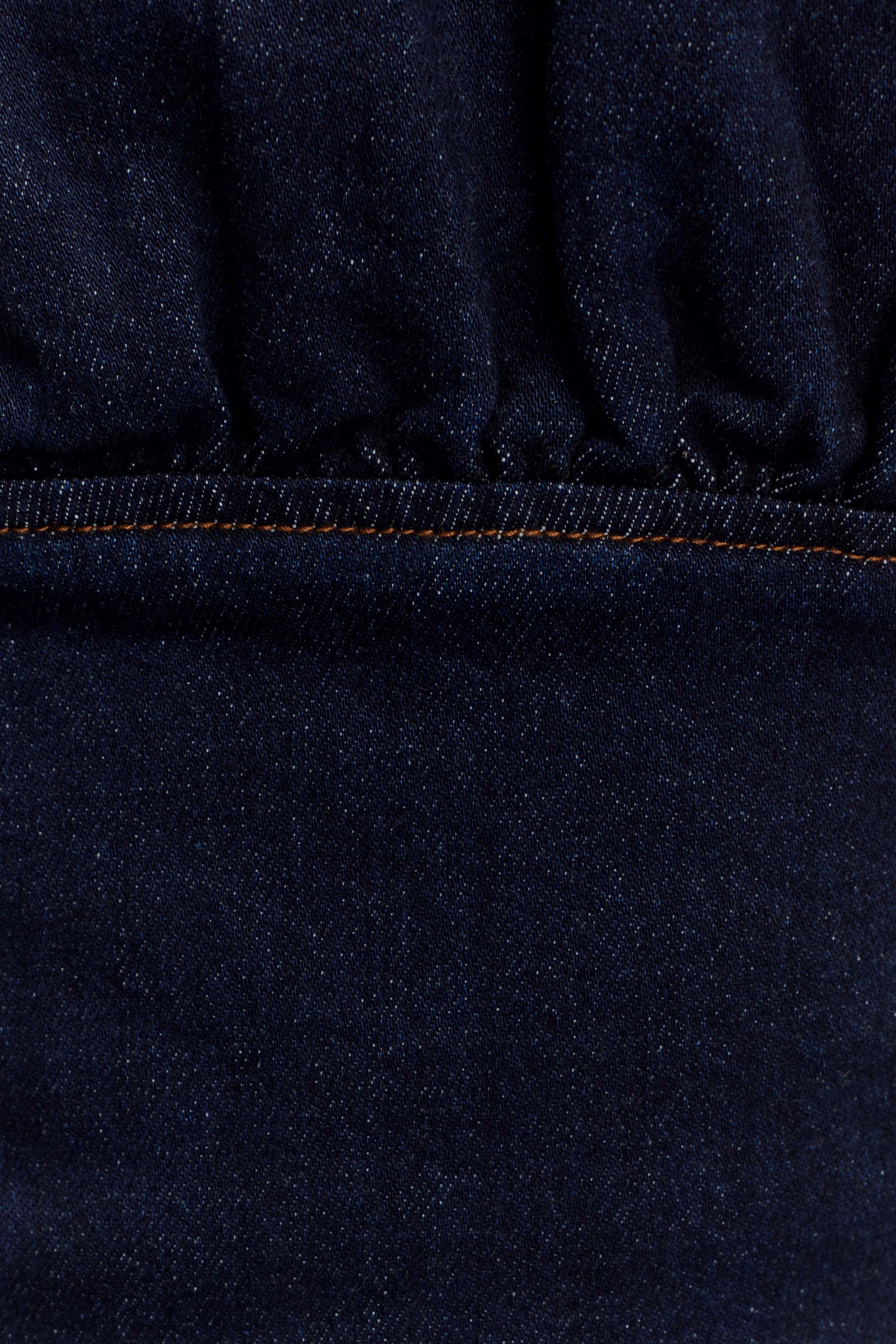 Cecilia Denim Frill Corset - Indigo Blue #6