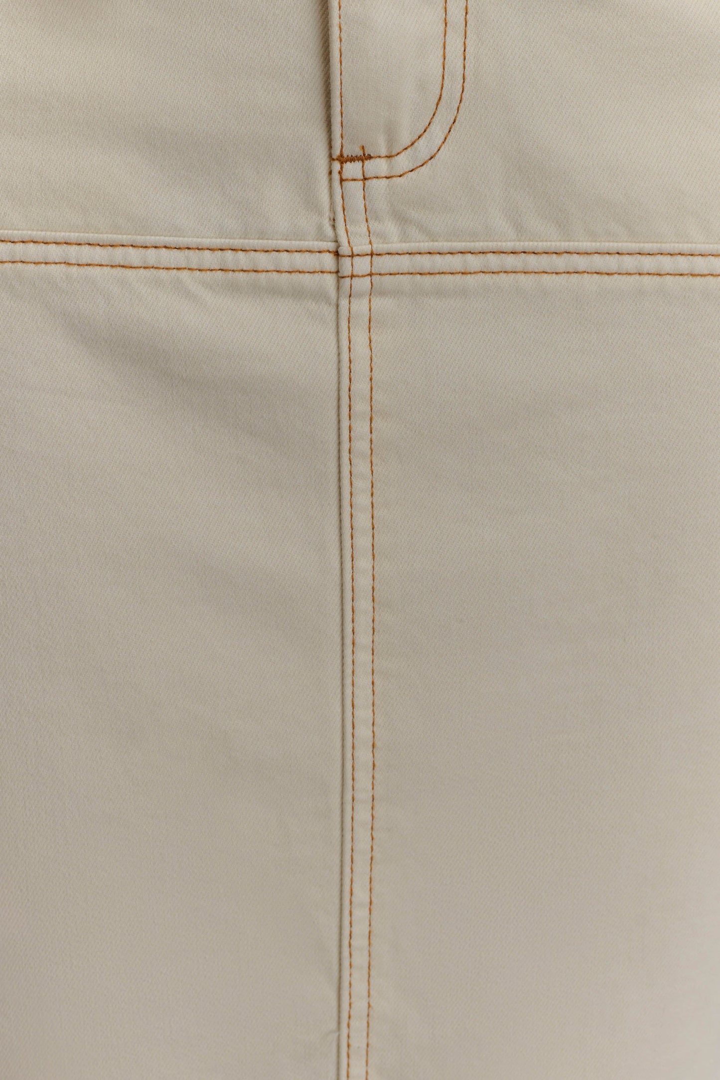 Loretta Denim Maxi Skirt - Ecru