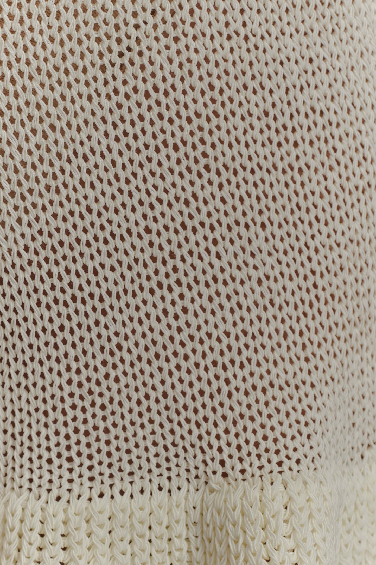 Eleanor Knit Frill Shorts - White