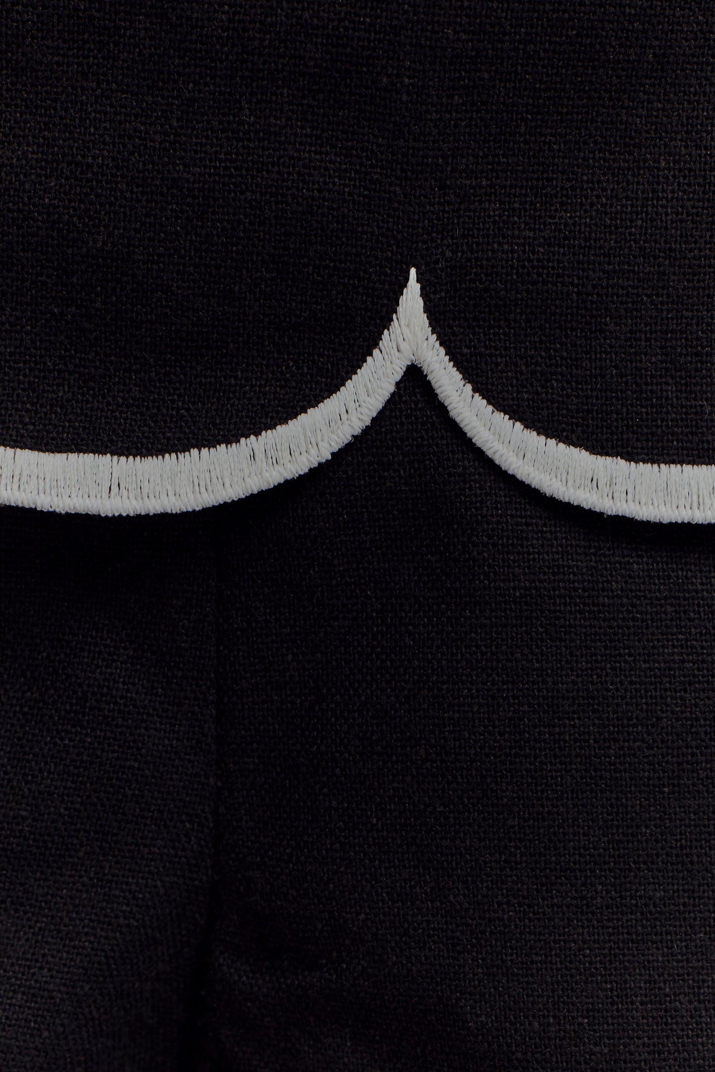 Judith Scallop Shorts - Black