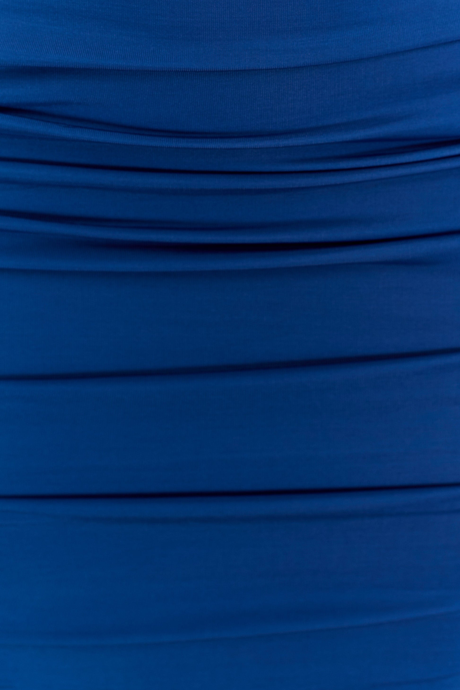 Camila Ruched Halter Midi Dress - Cobalt #6