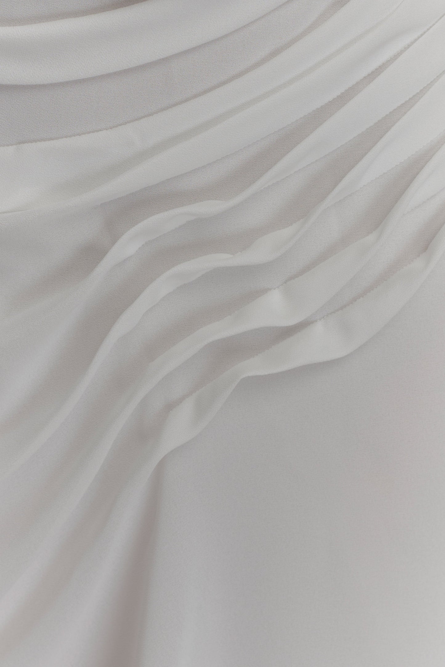 Oria Chiffon Mini Dress - White