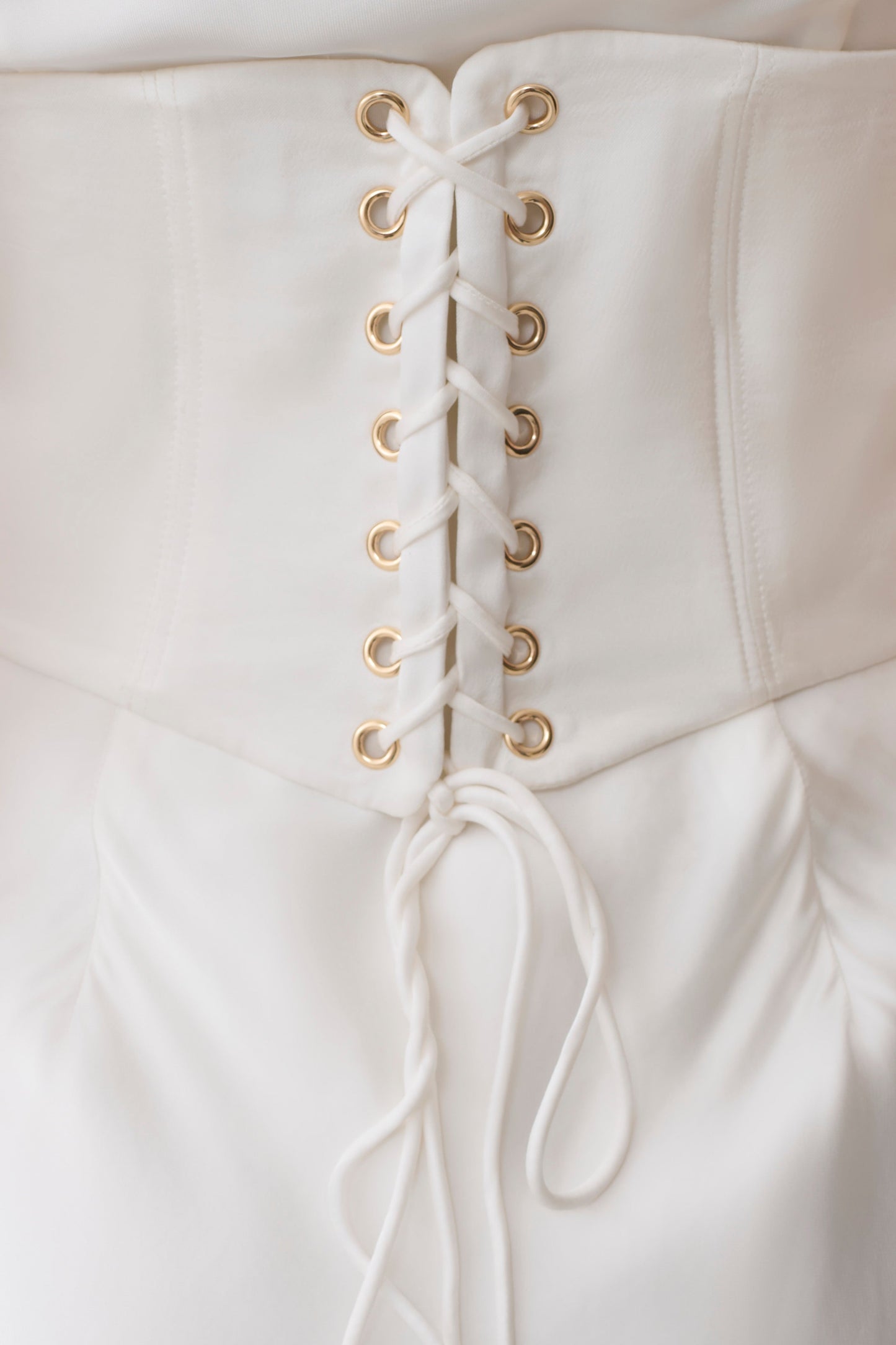 Seraphine Corset Satin Maxi Dress - Ivory