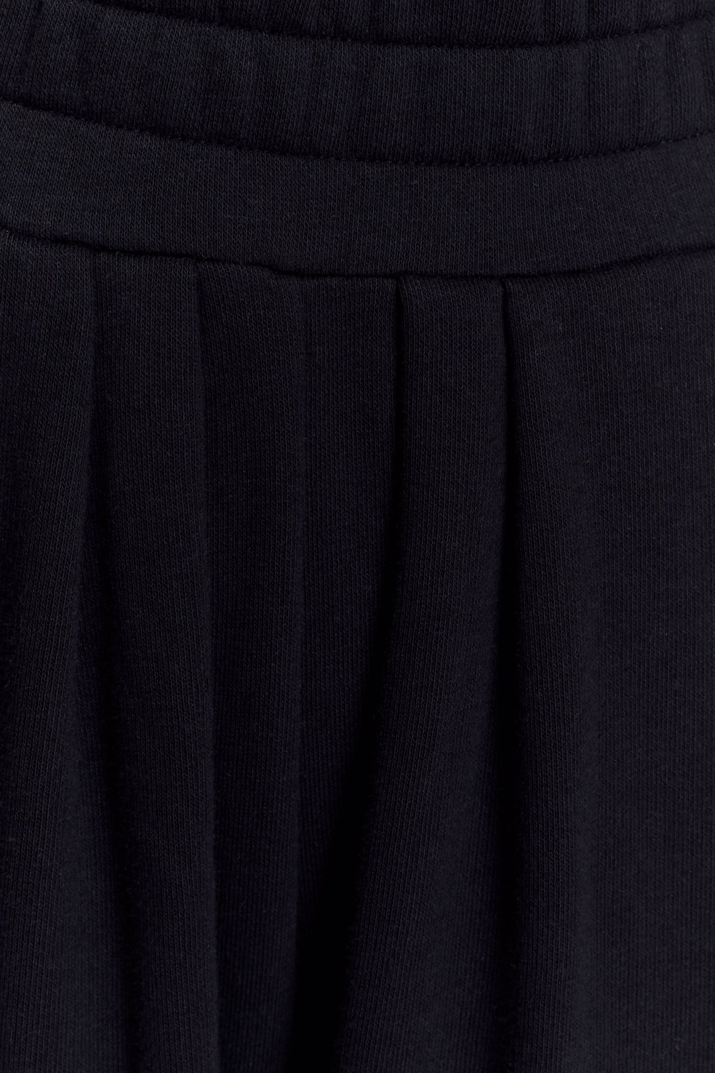 Aspen Gathered Wide Leg Jogger - Black