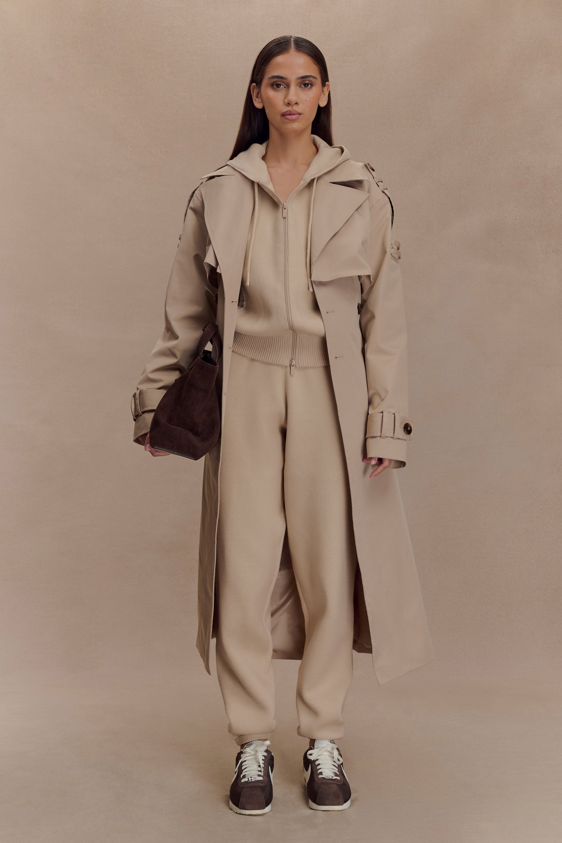 Lois Twill Trench Coat - Camel #7