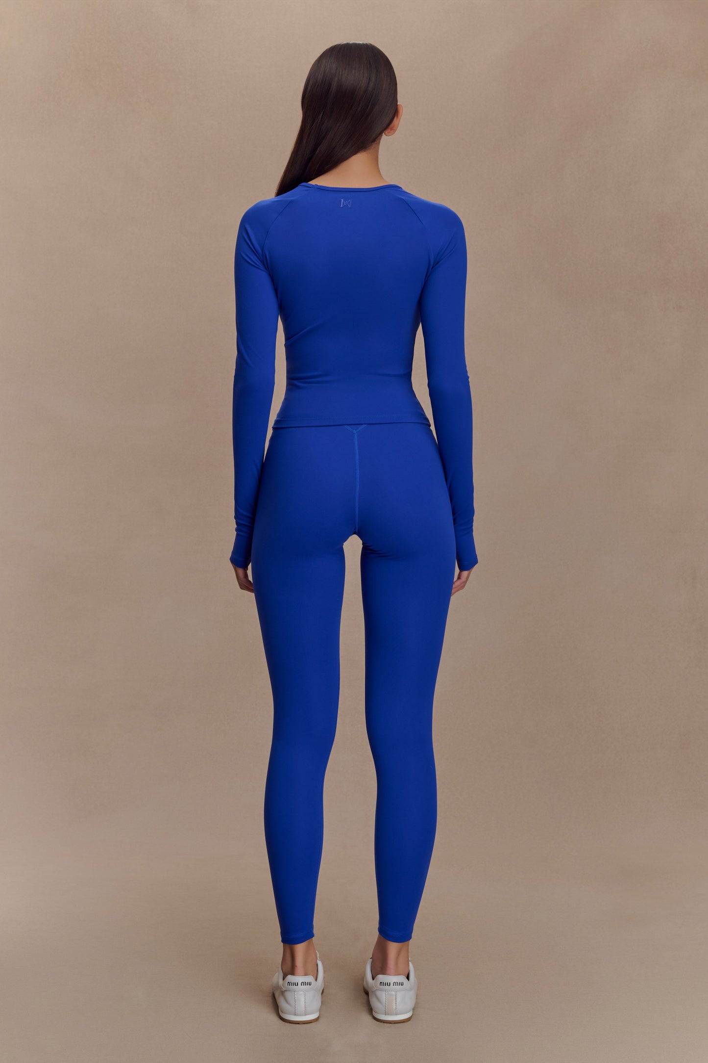 Eliana Long Sleeve Active Top - Cobalt