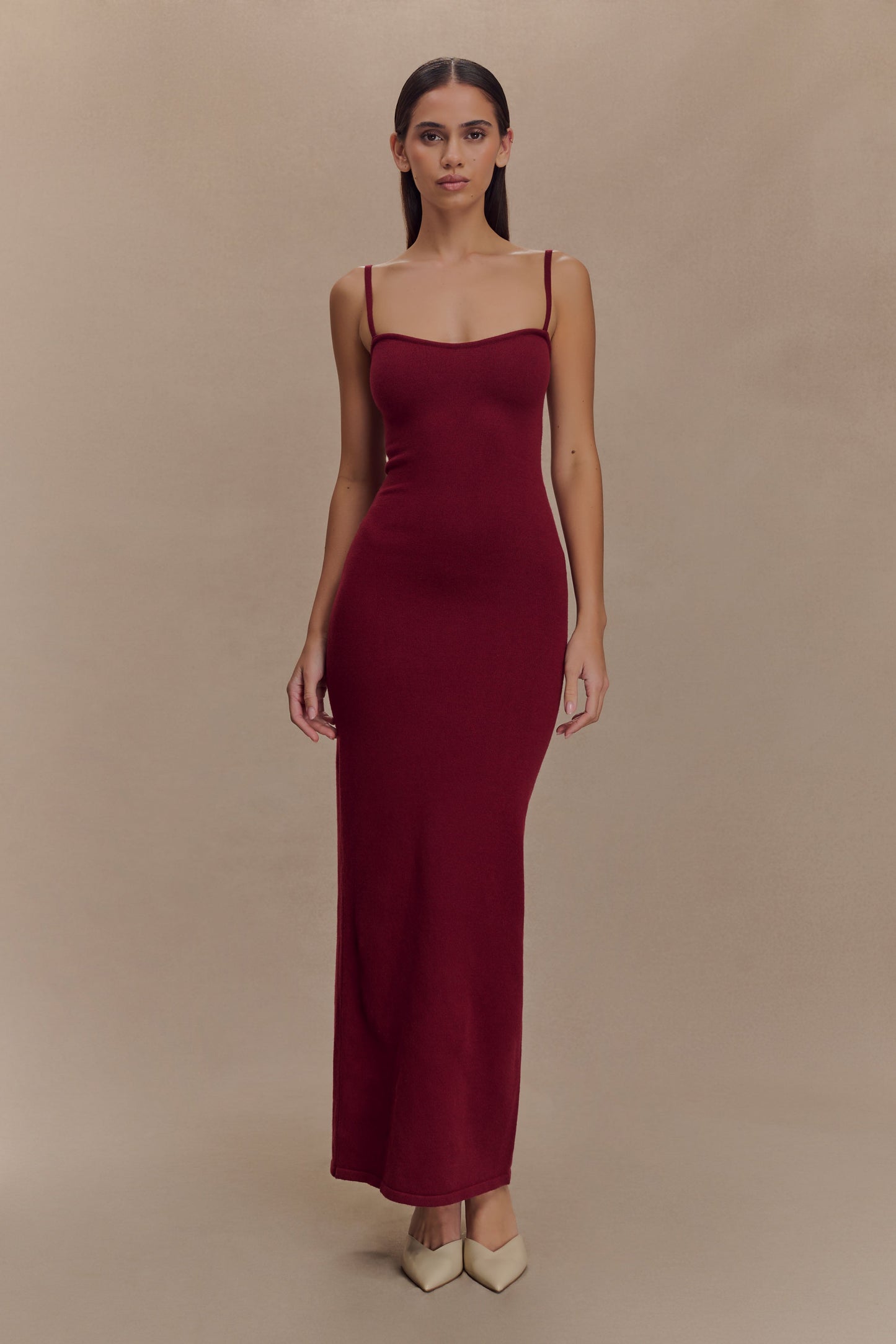 Kingston Knit Maxi Dress - Merlot