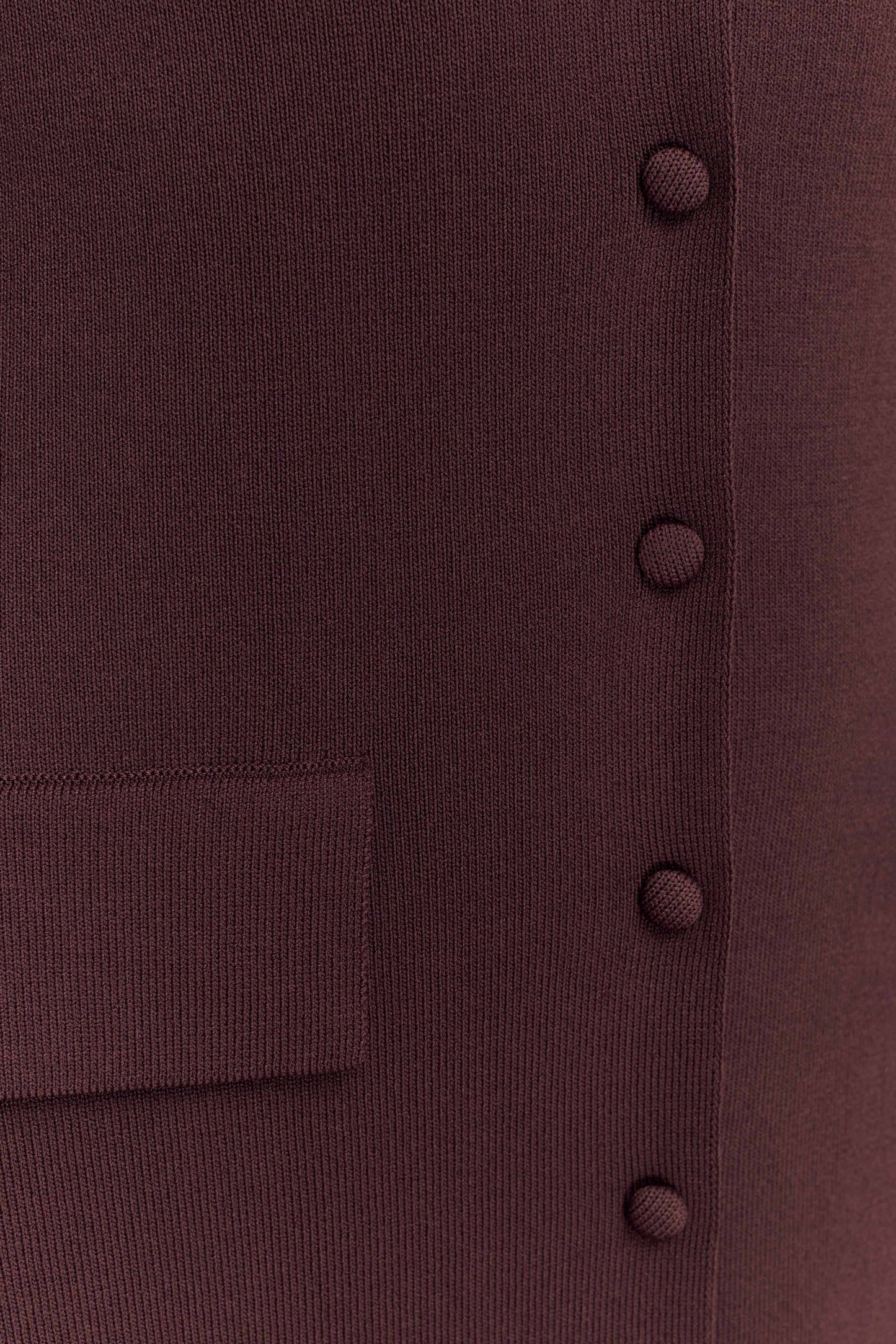 Pearson Short Sleeve Knit Midi Dress - Chocolate