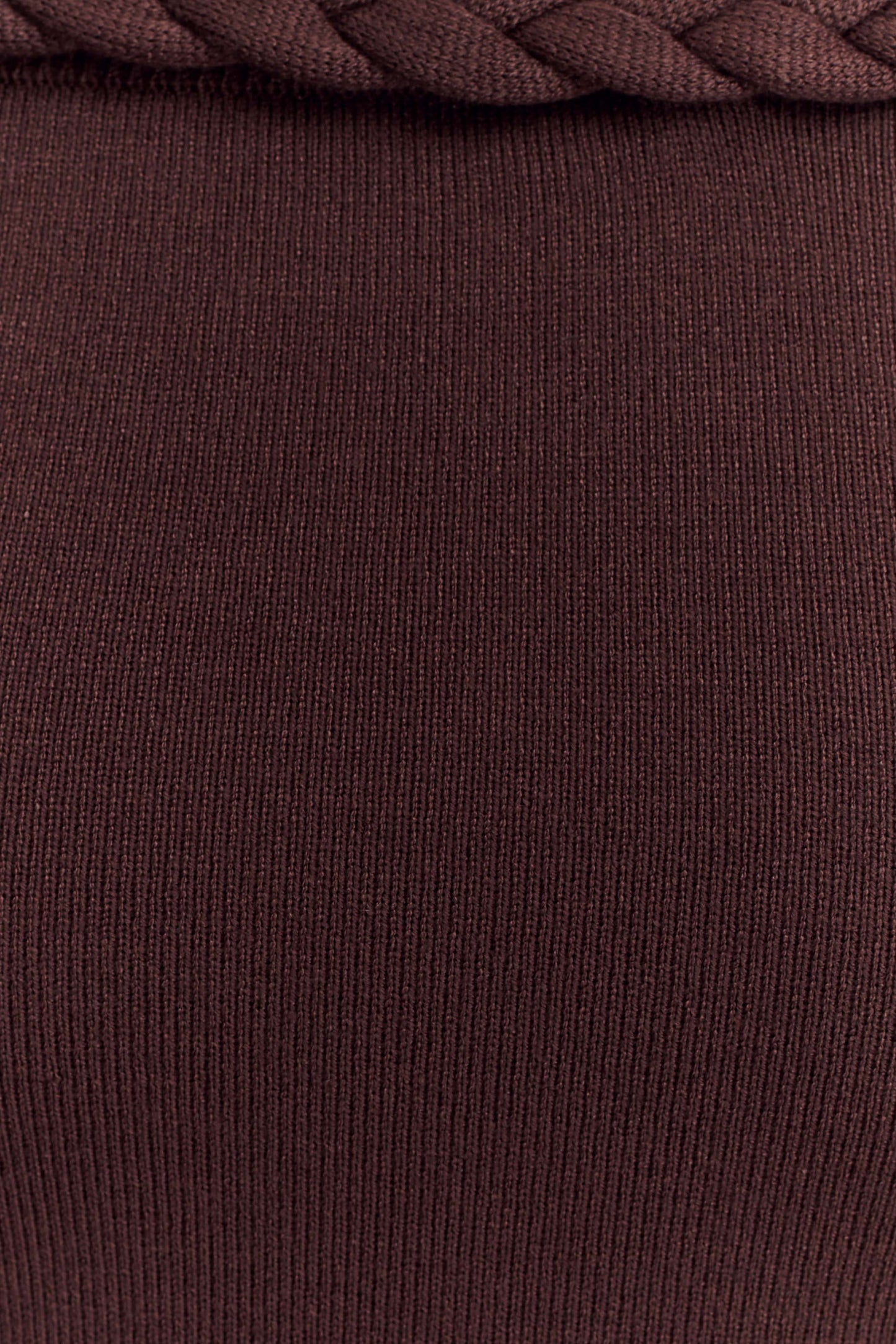 Heidi Strapless Knit Scarf Maxi Dress - Dark Chocolate