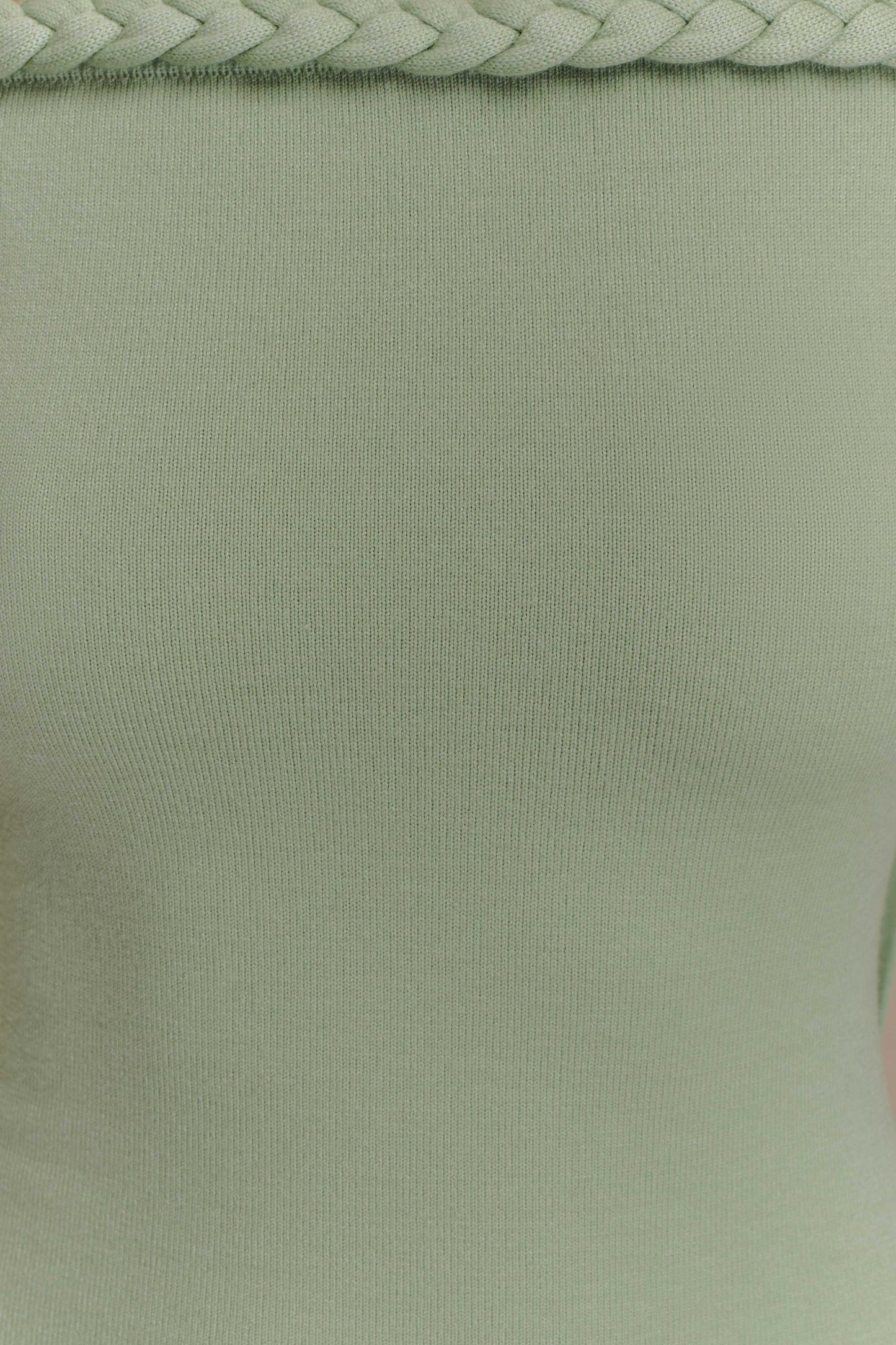 Heidi Strapless Knit Scarf Maxi Dress - Pastel Green