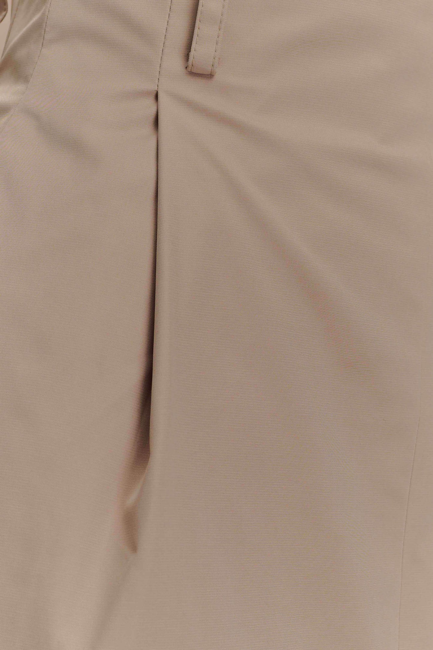 Vera Twill Split Front Midi Skirt - Camel