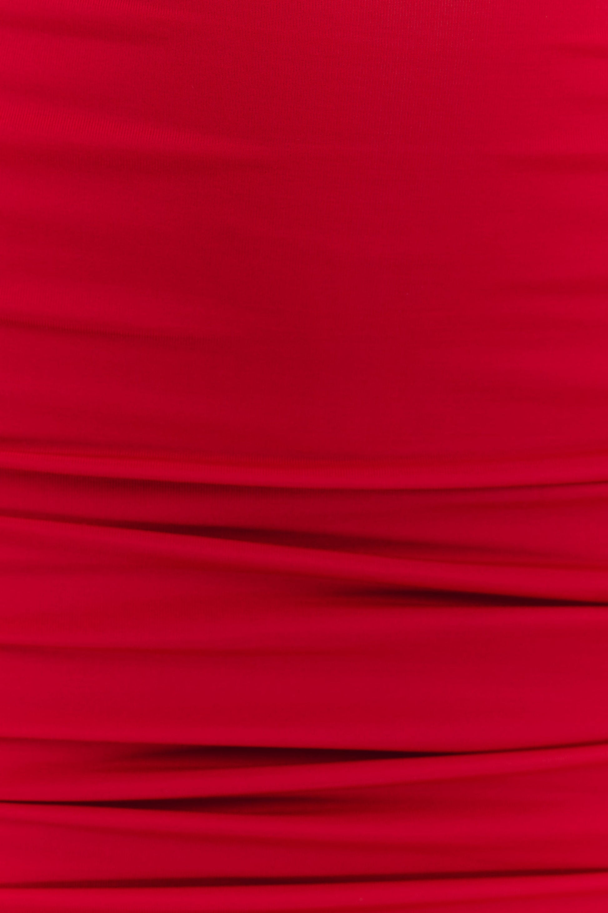 Mariposa Slinky Halter Mini Dress - Red #6