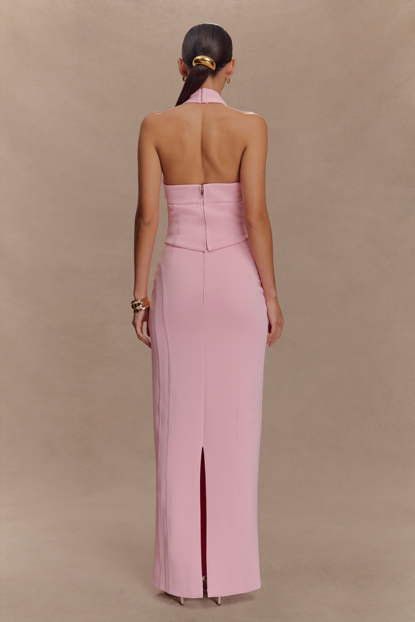 Meadow Corset Halter Top - Candy Pink