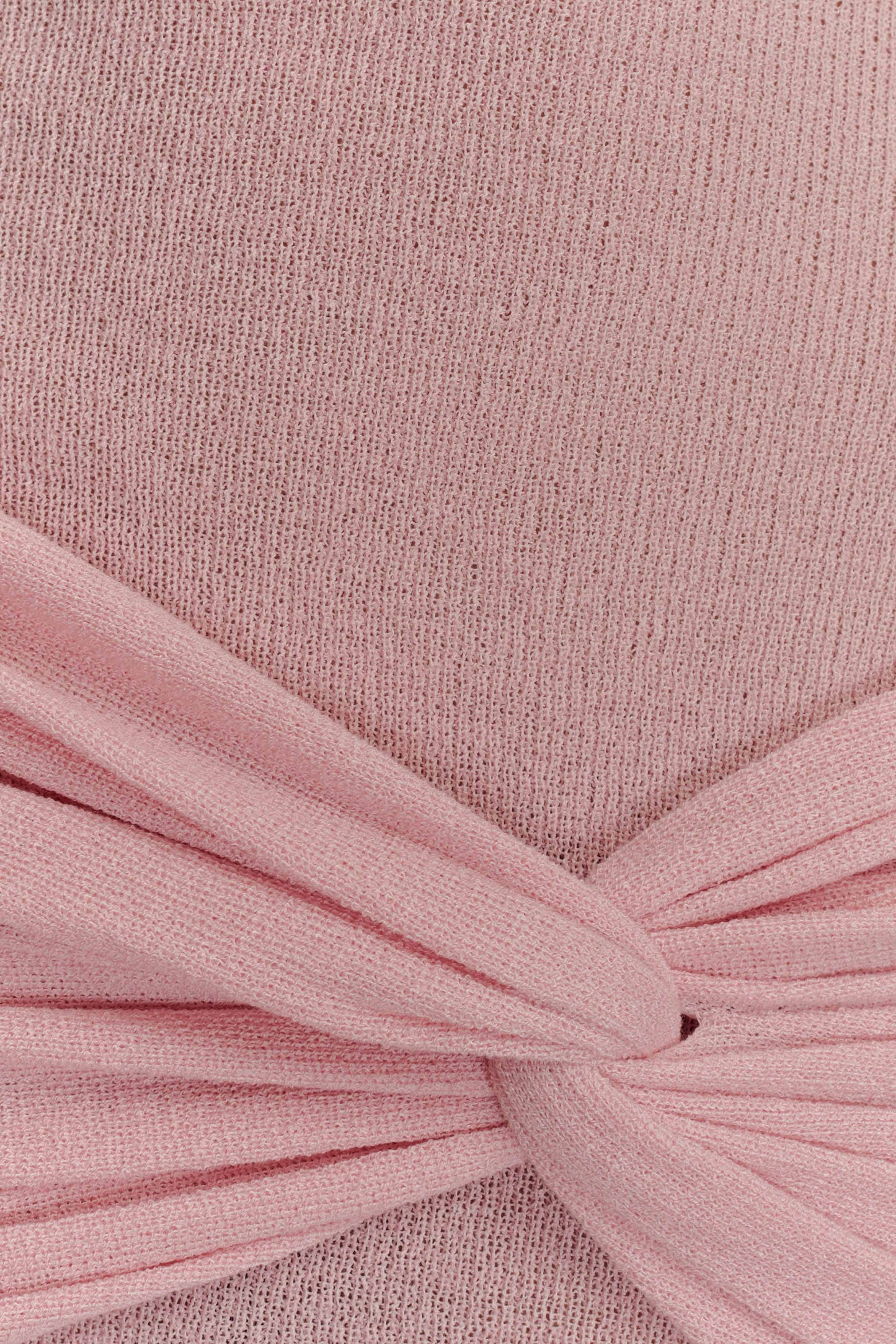 Laurie Twist Knit Mini Dress - Baby Pink