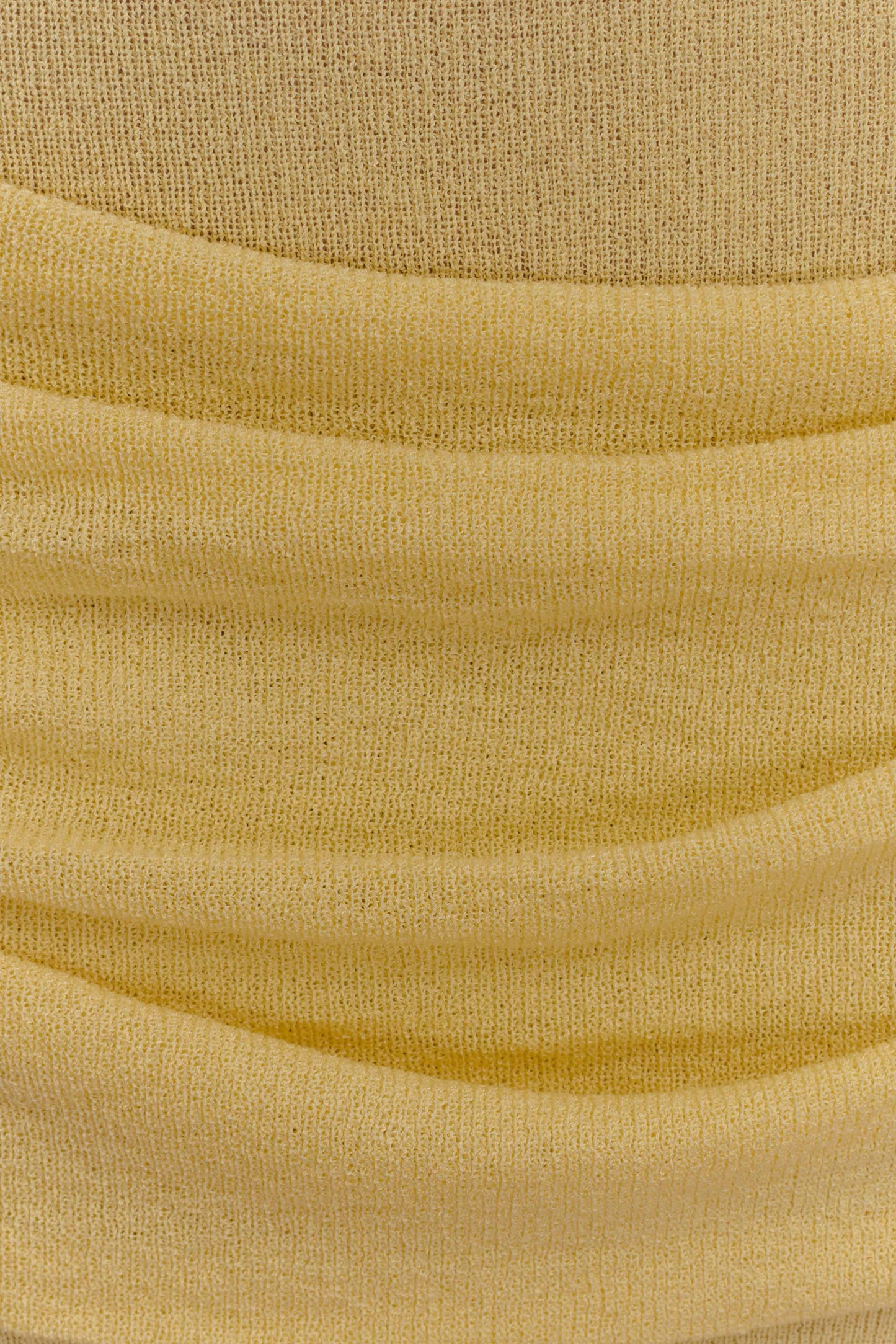Elora Strapless Knit Maxi Dress - Lemon