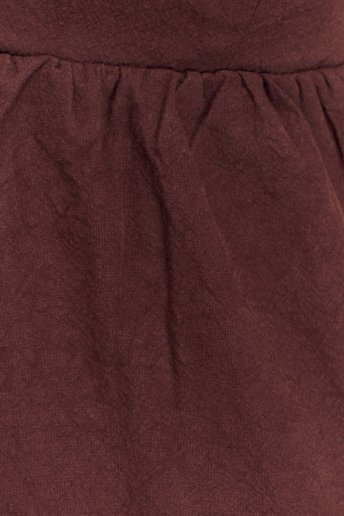 Janayia Cotton Beaded Top - Dark Espresso