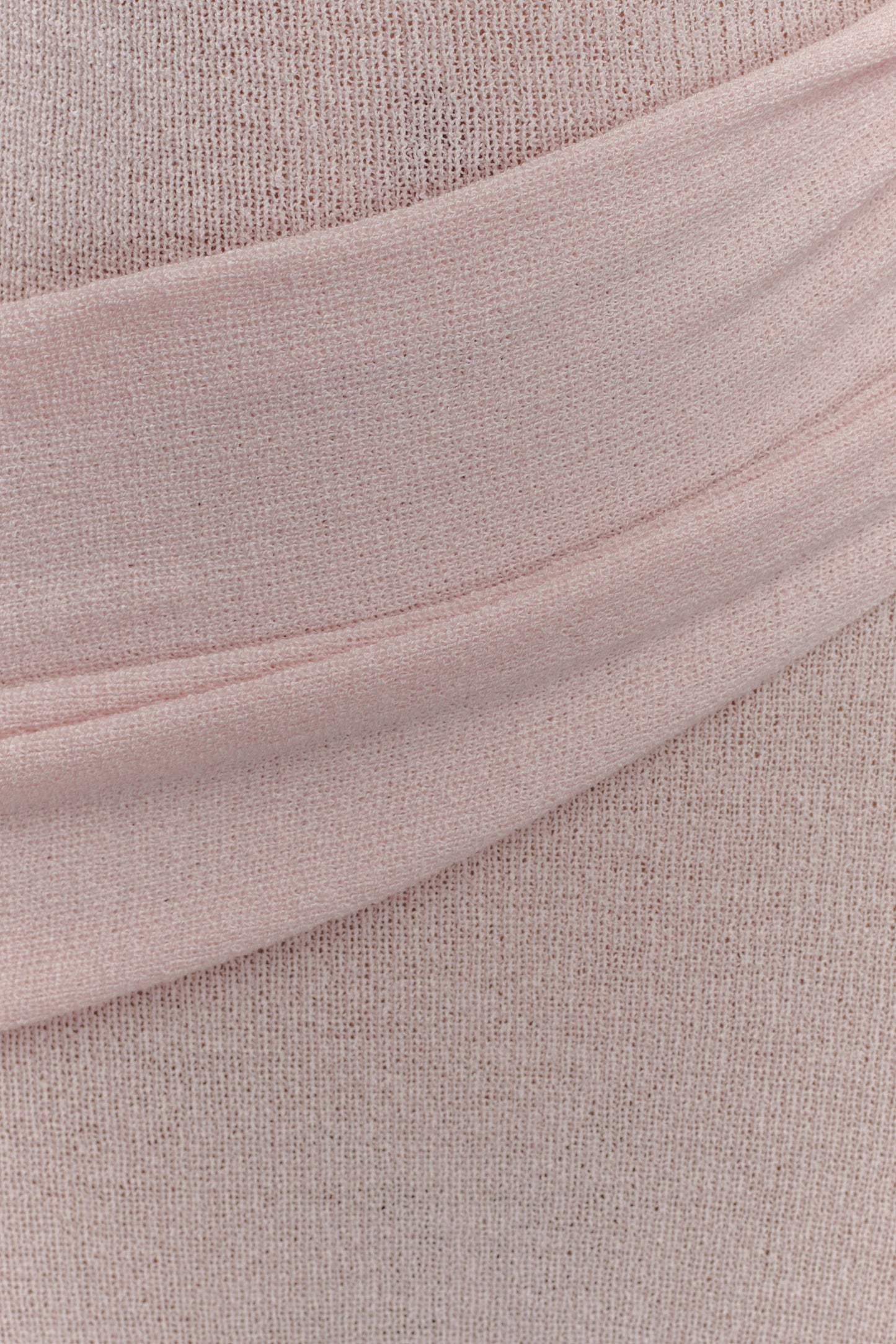 Alexius One Shoulder Knit Maxi Dress - Dusty Pink