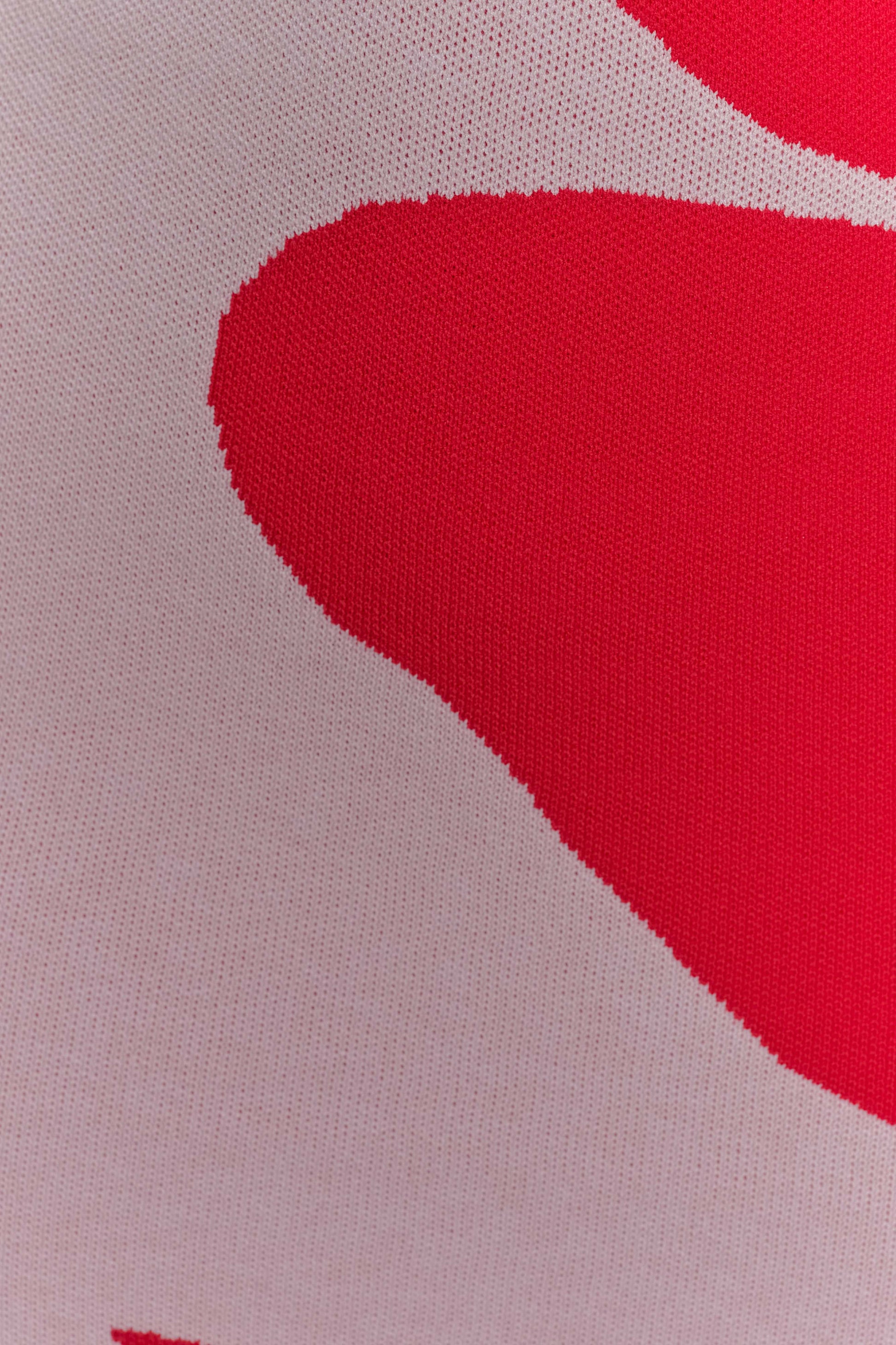 Dorothy Knit Print Mini Dress - Red Deco Fleur Print #7