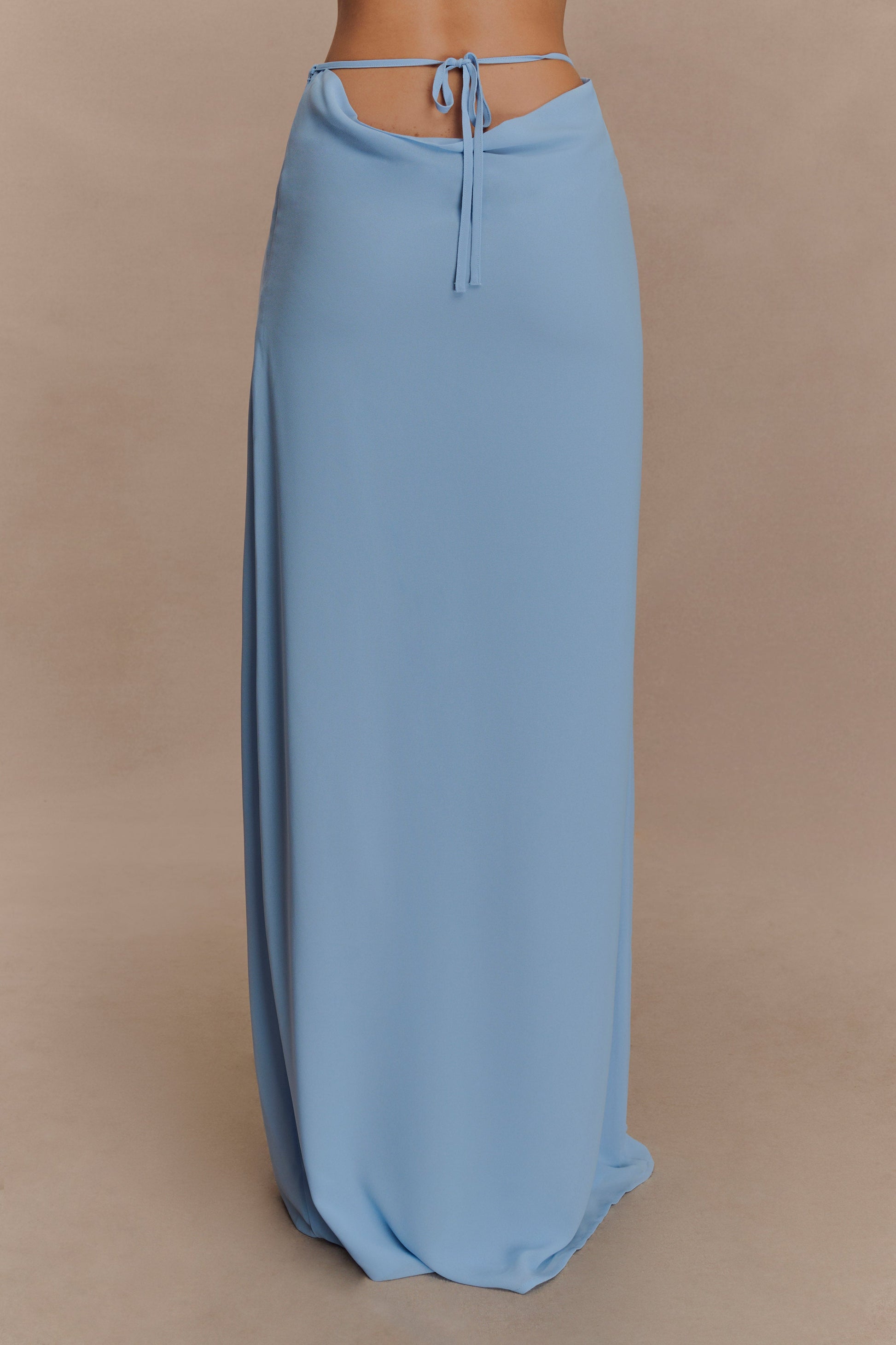 Katalina Chiffon Maxi Skirt - Sky Blue #2