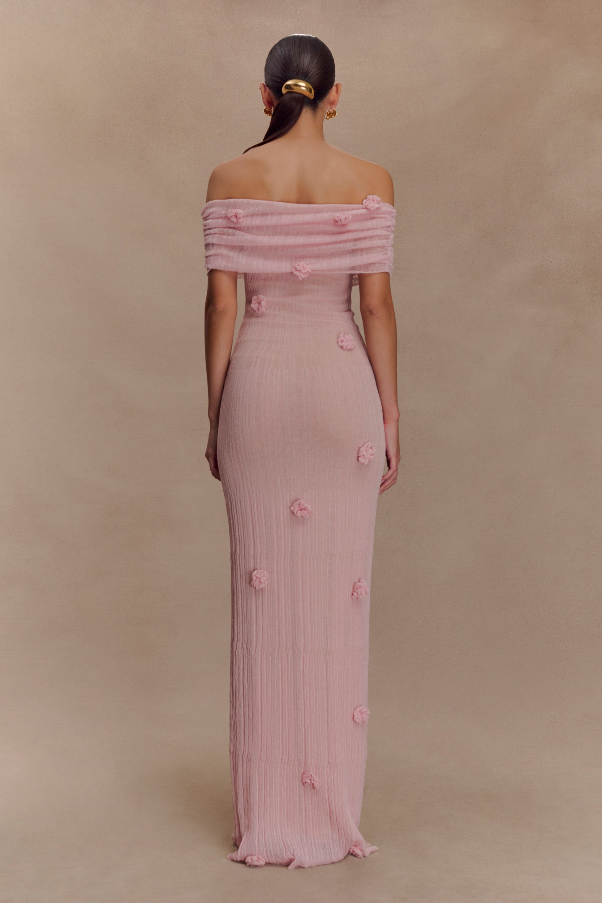 Brynn Orchid Knit Maxi Dress - Pastel Pink #2
