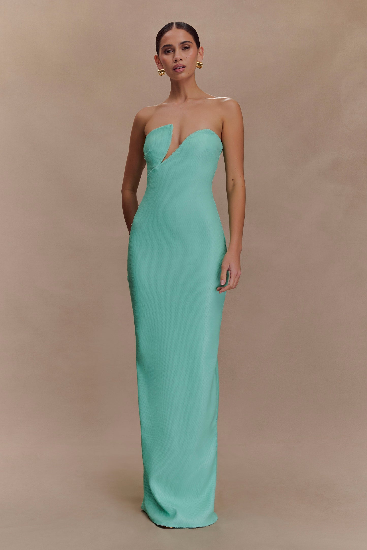 Winston Strapless Sequin Maxi Dress - Lagoon