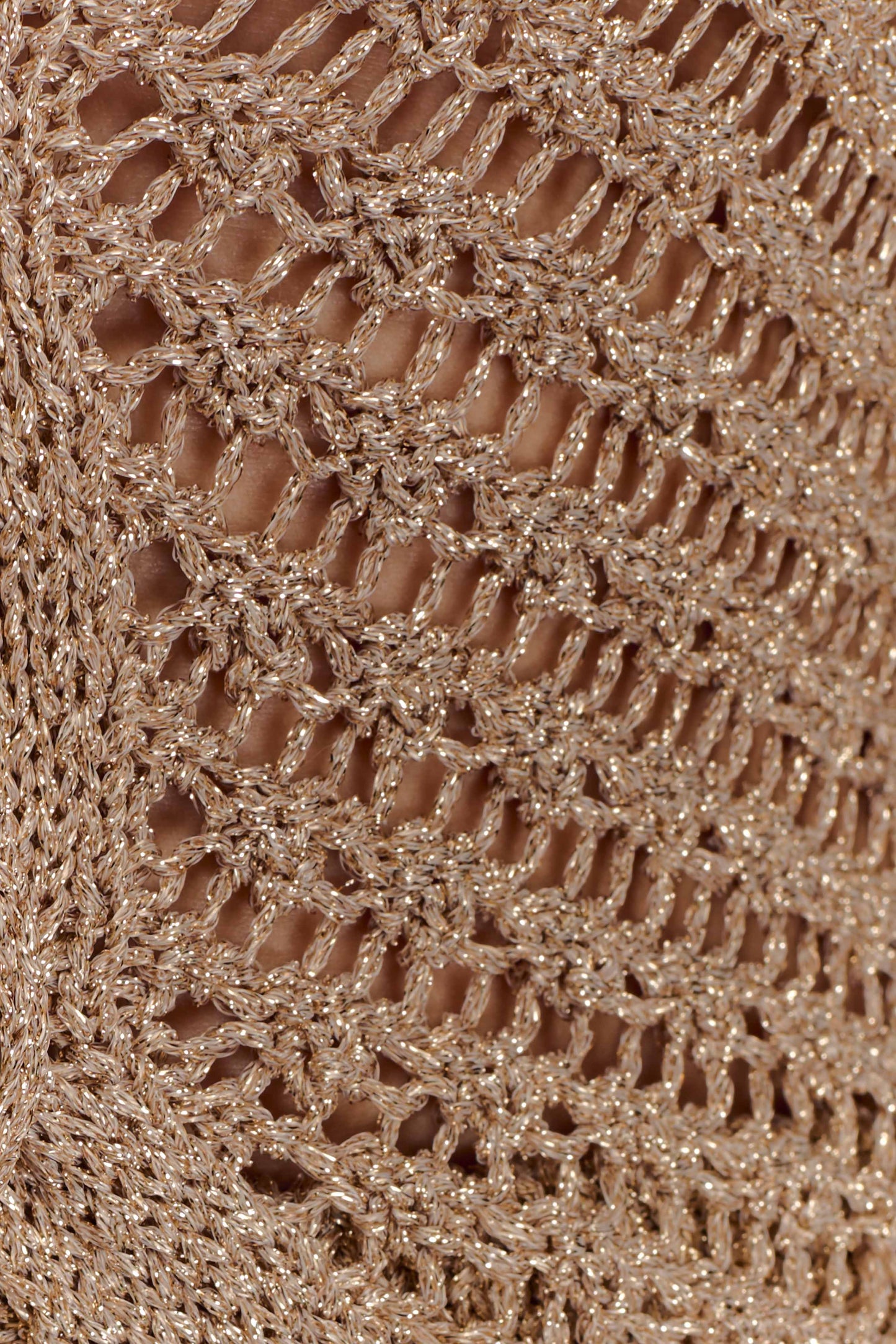 Waverley Metallic Knit Swim Cover Up - Gold