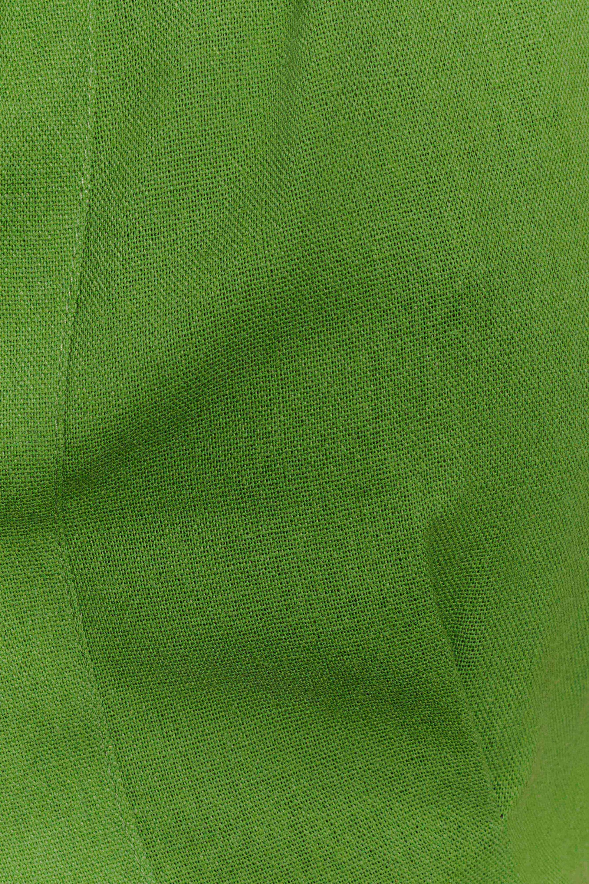 Scout Sleeveless Linen Shirt - Green #7