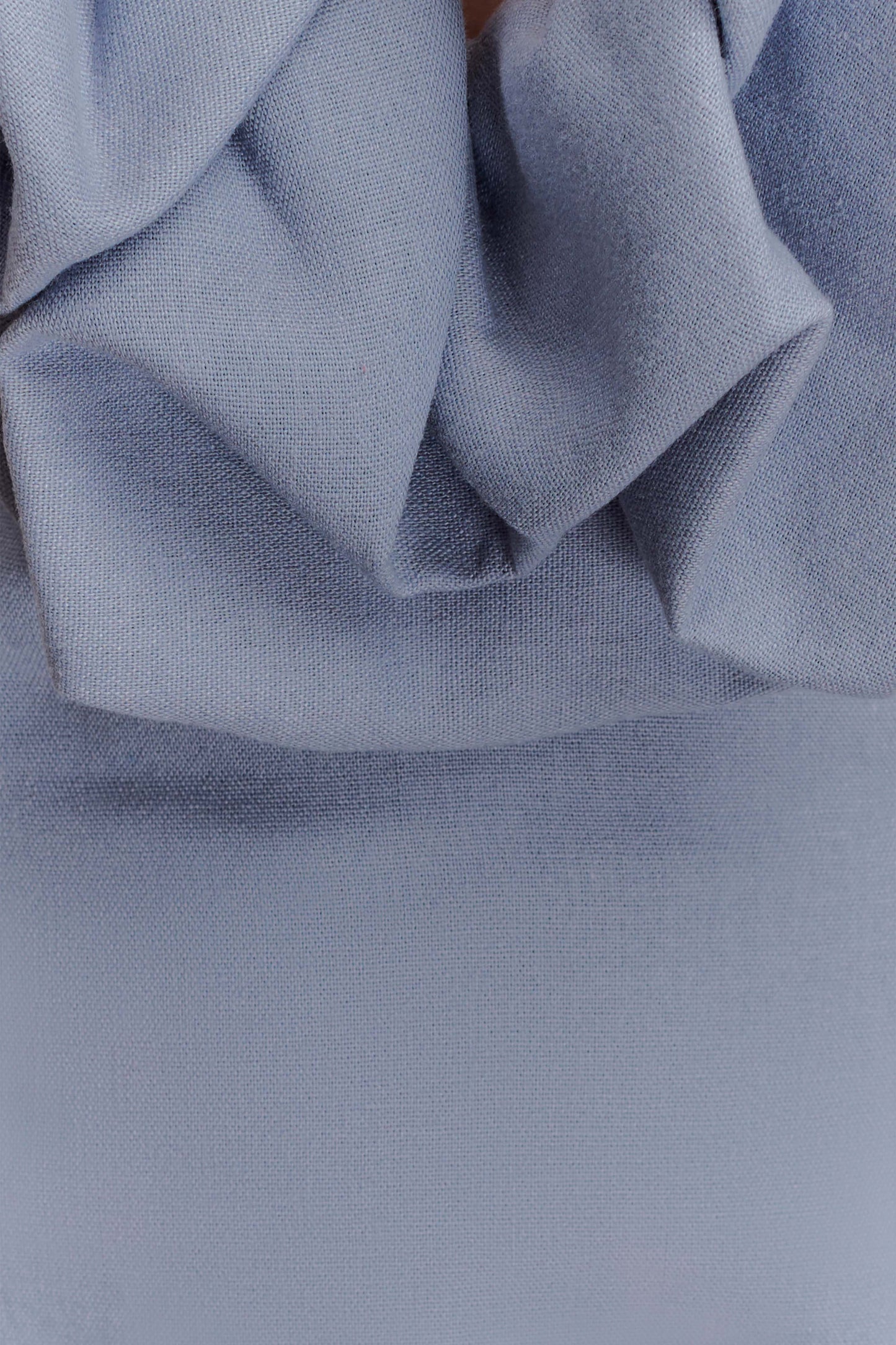 Carolyn Linen Bubble Maxi Dress - Misty Blue