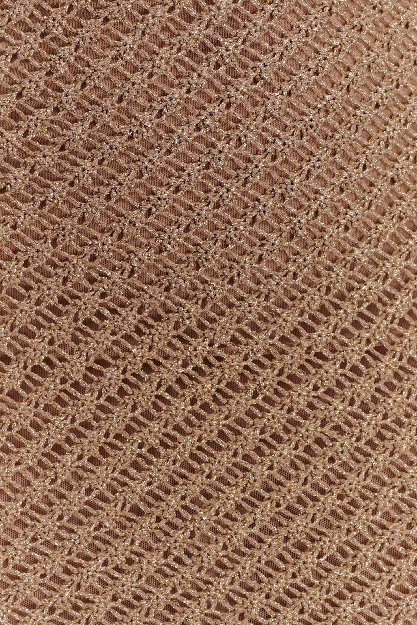 Raelynn Metallic Knit Fringe Midi Dress - Gold