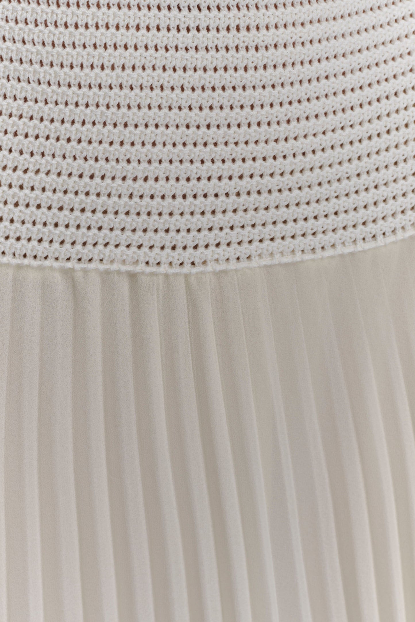 Catherine Crochet Pearl Maxi Dress - White