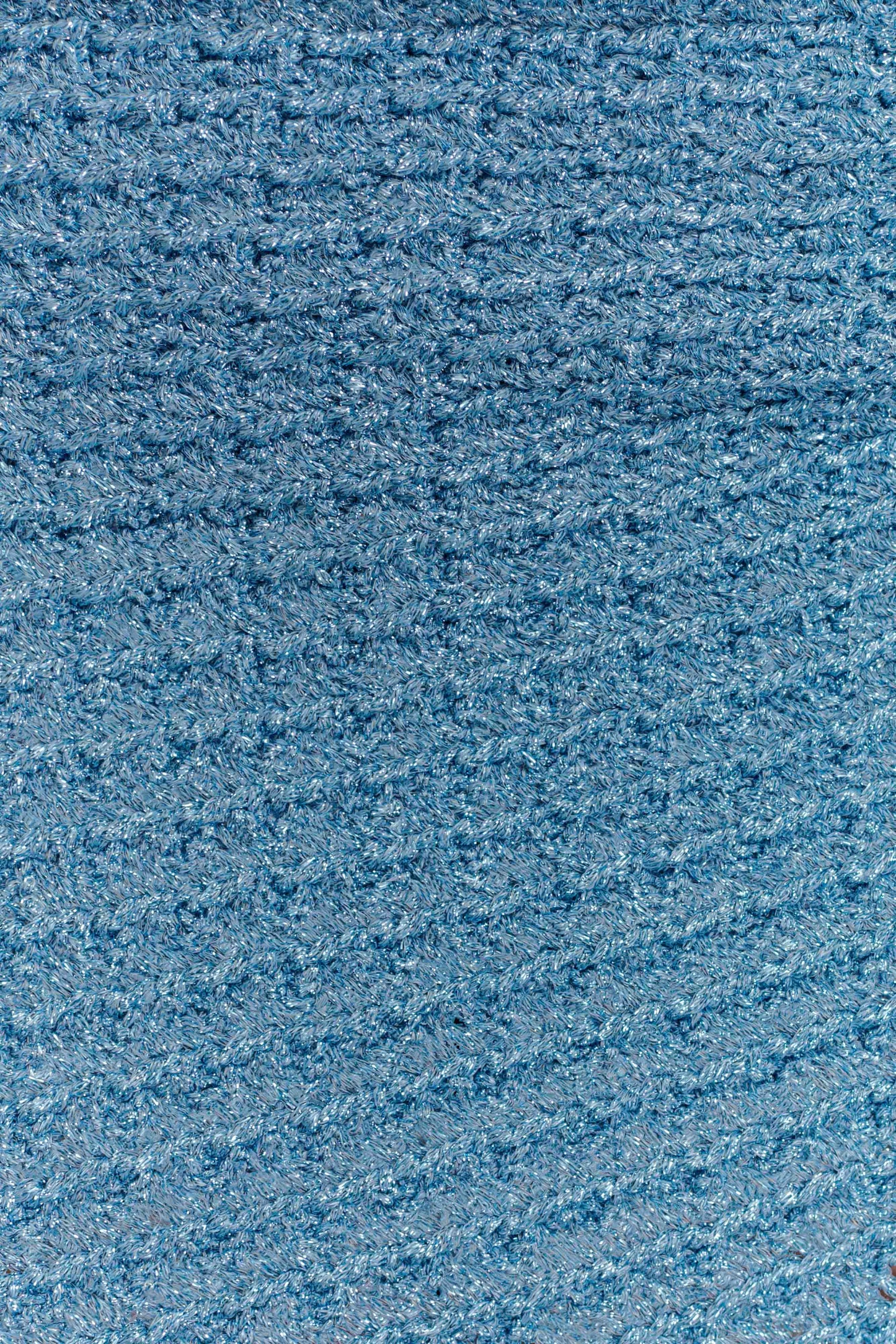 Waverley Metallic Knit Mini Skirt - Blue