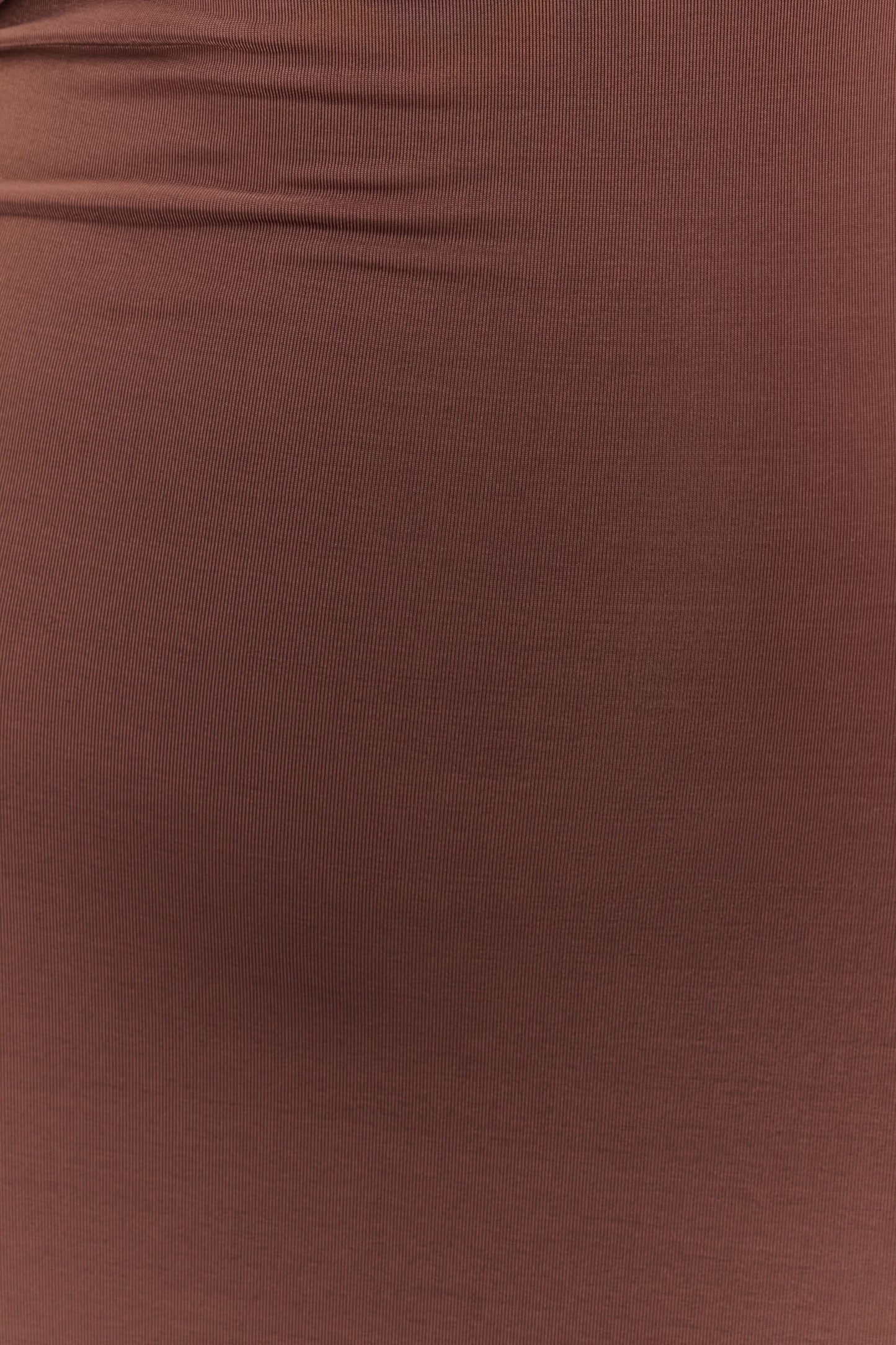 Ashford Asymmetrical Slinky Maxi Dress - Chocolate