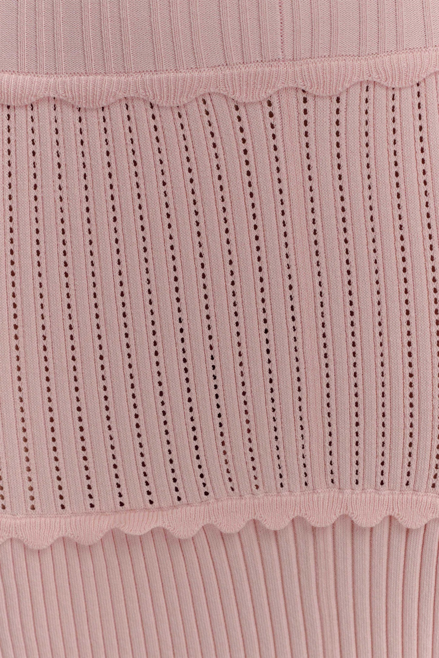 Finley Pointelle Knit Maxi Dress - Baby Pink