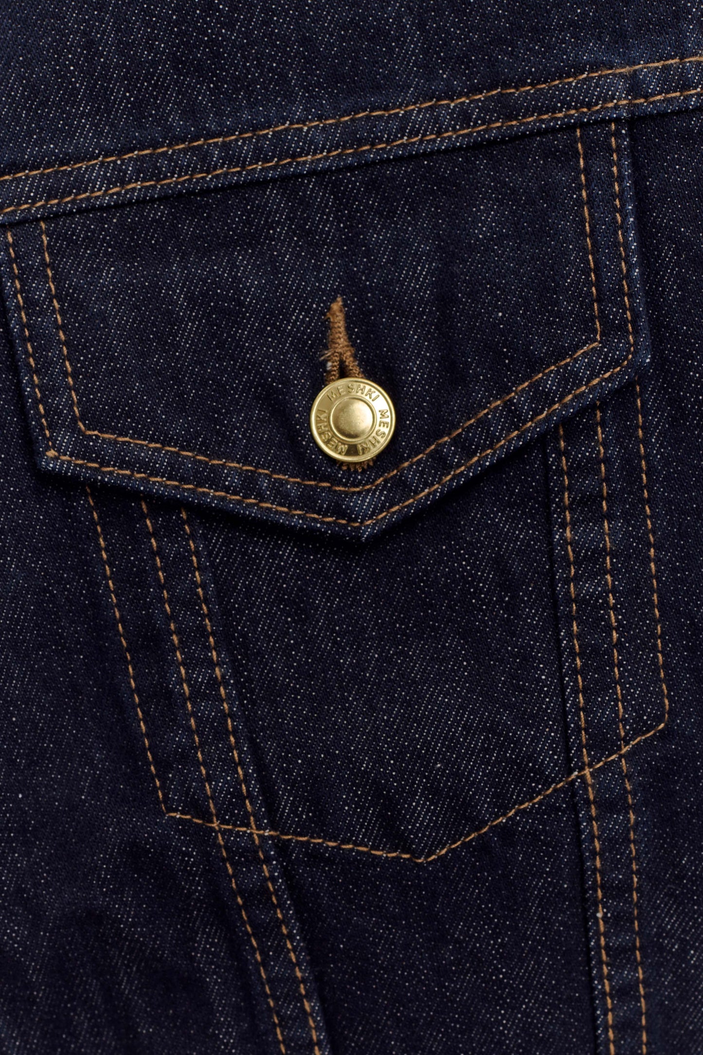 Kirra Cinched Denim Jacket - Washed Indigo Blue