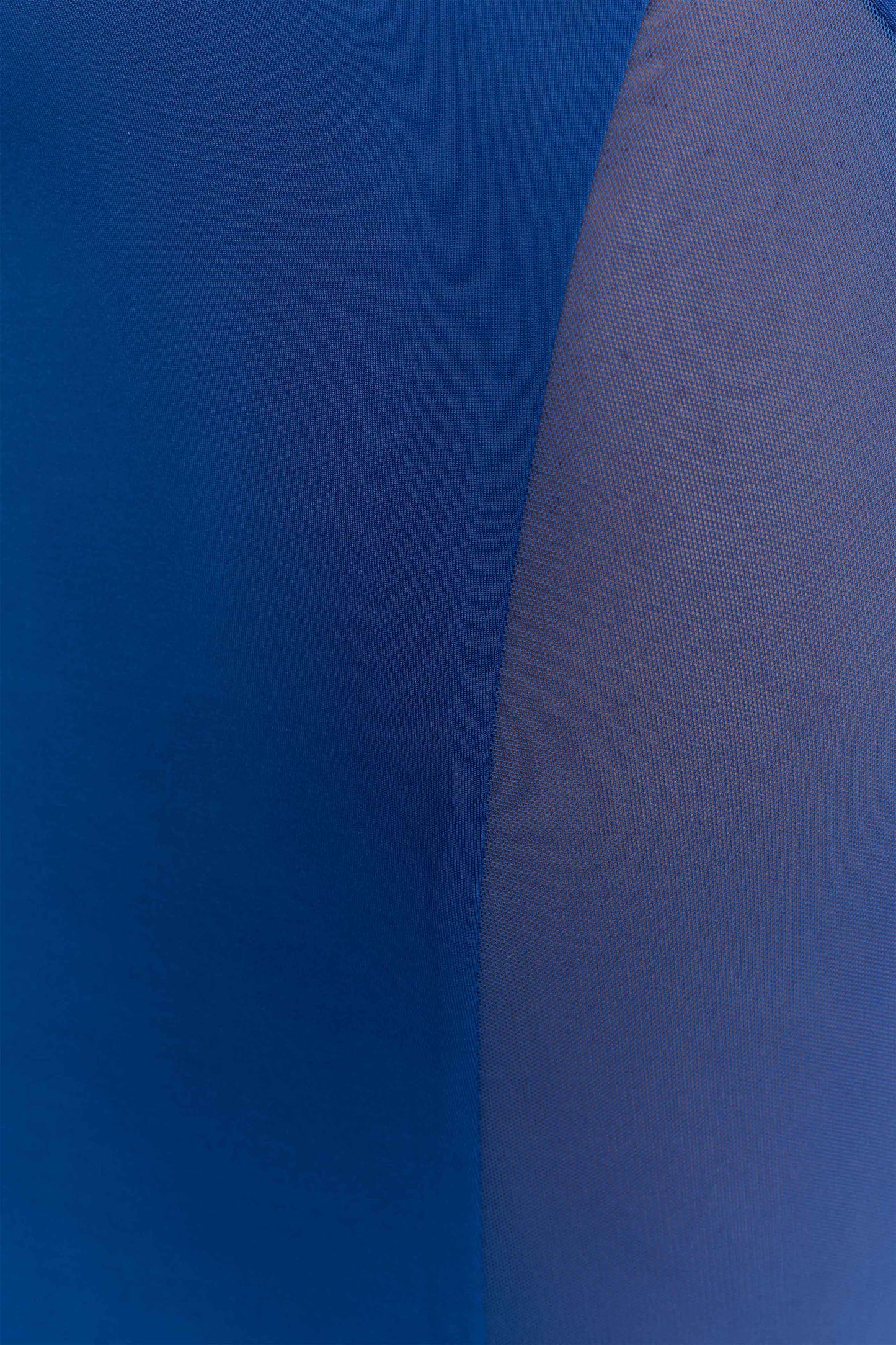 Wyatt Slinky And Mesh Maxi Dress - Cobalt Blue