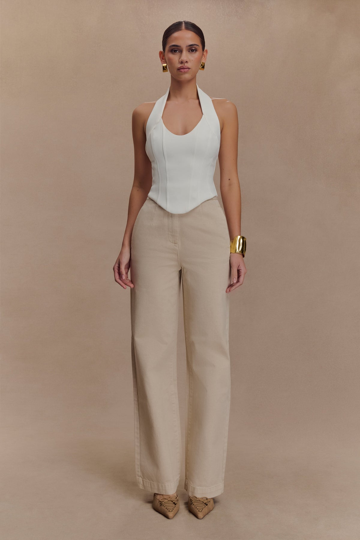 Rayne Wide Leg Denim Jeans - Stone Wash