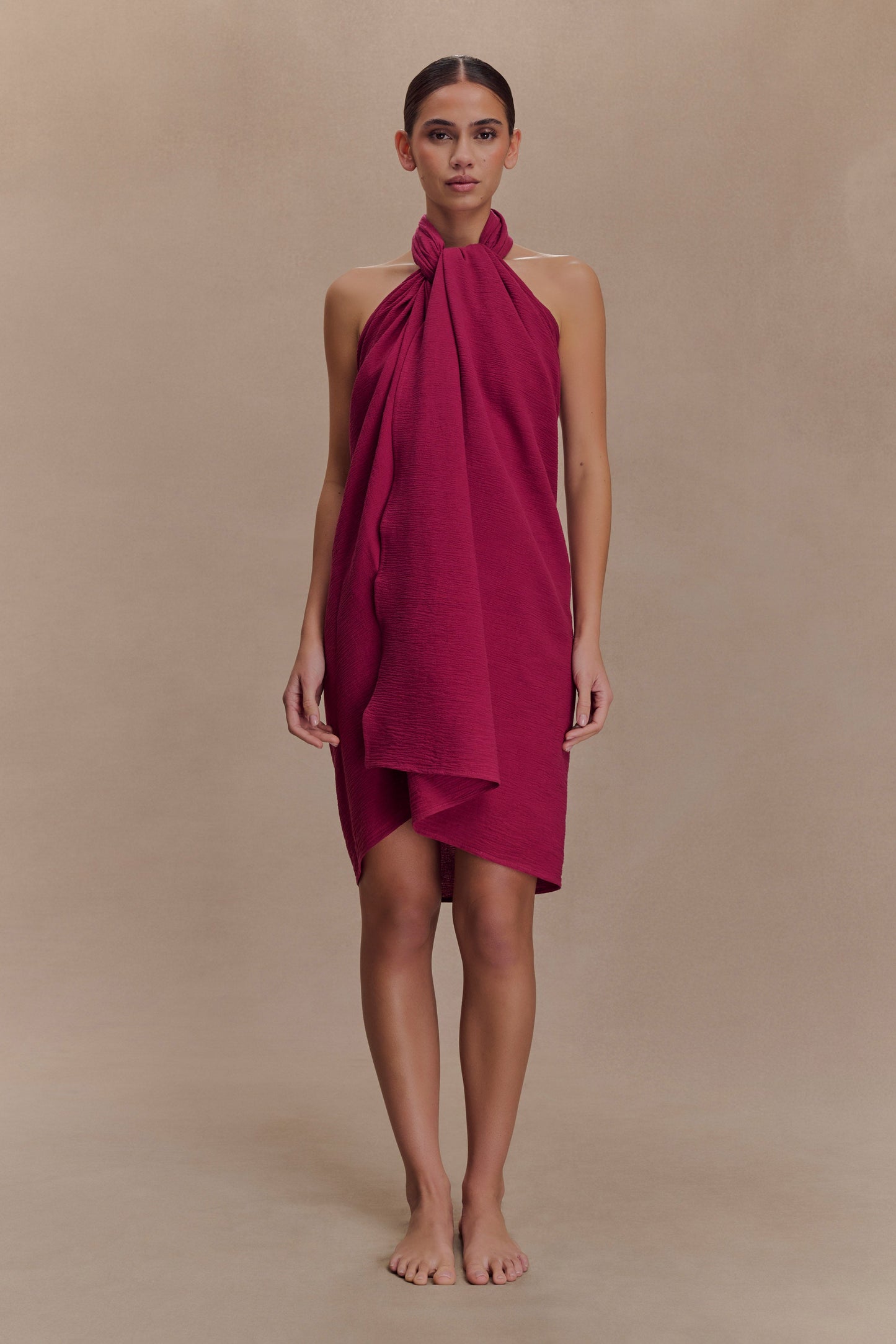 Evie Cotton Sarong - Wine