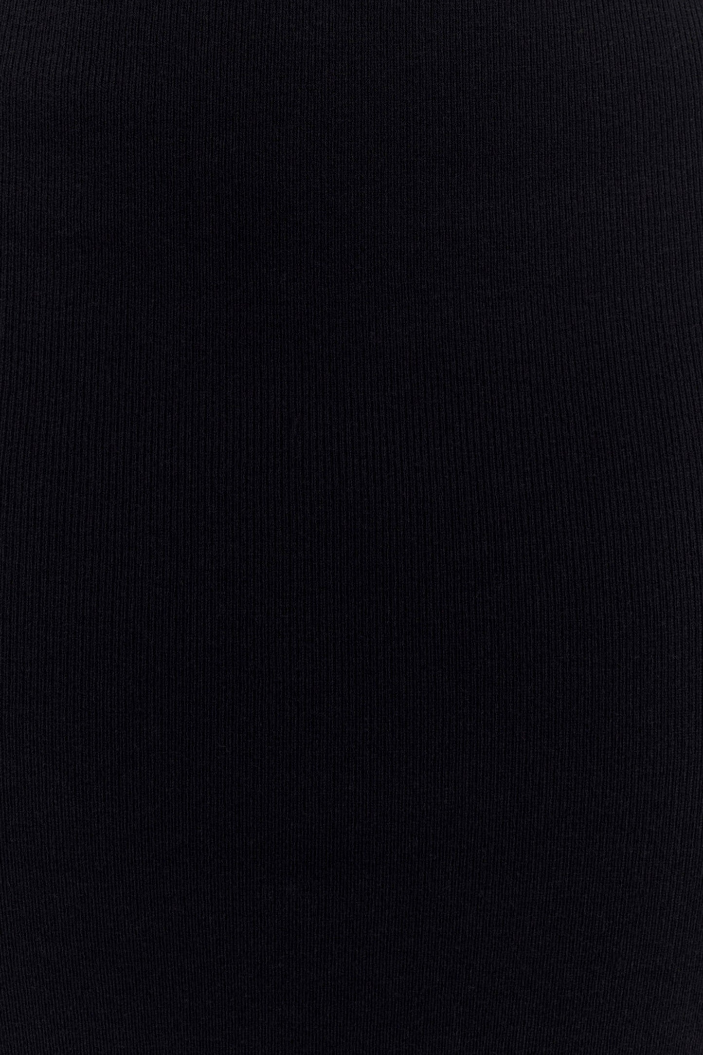 Culver Draped Twist Knit Midi Dress - Black