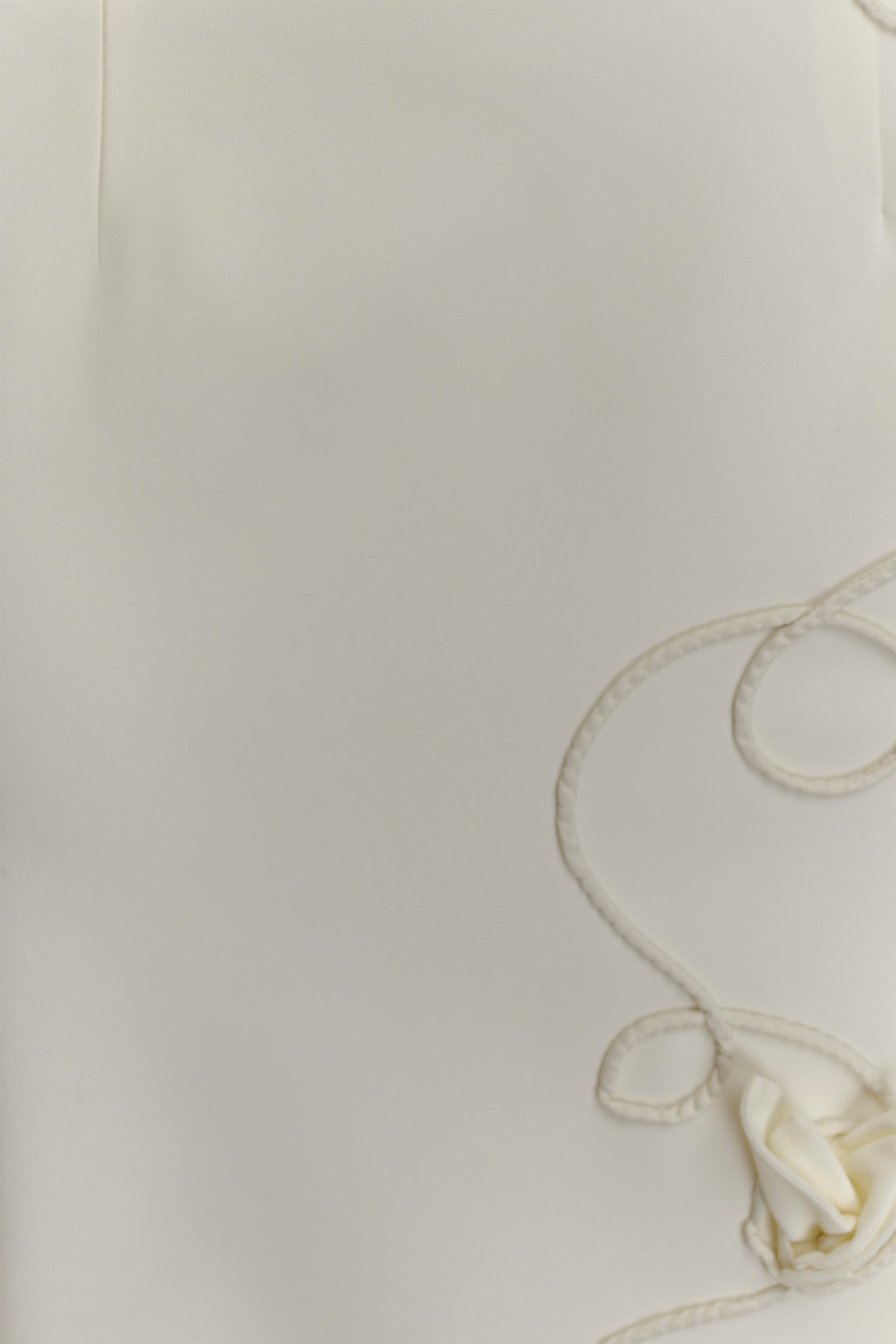 Virginia Suiting Embroidered Midi Dress - White #6